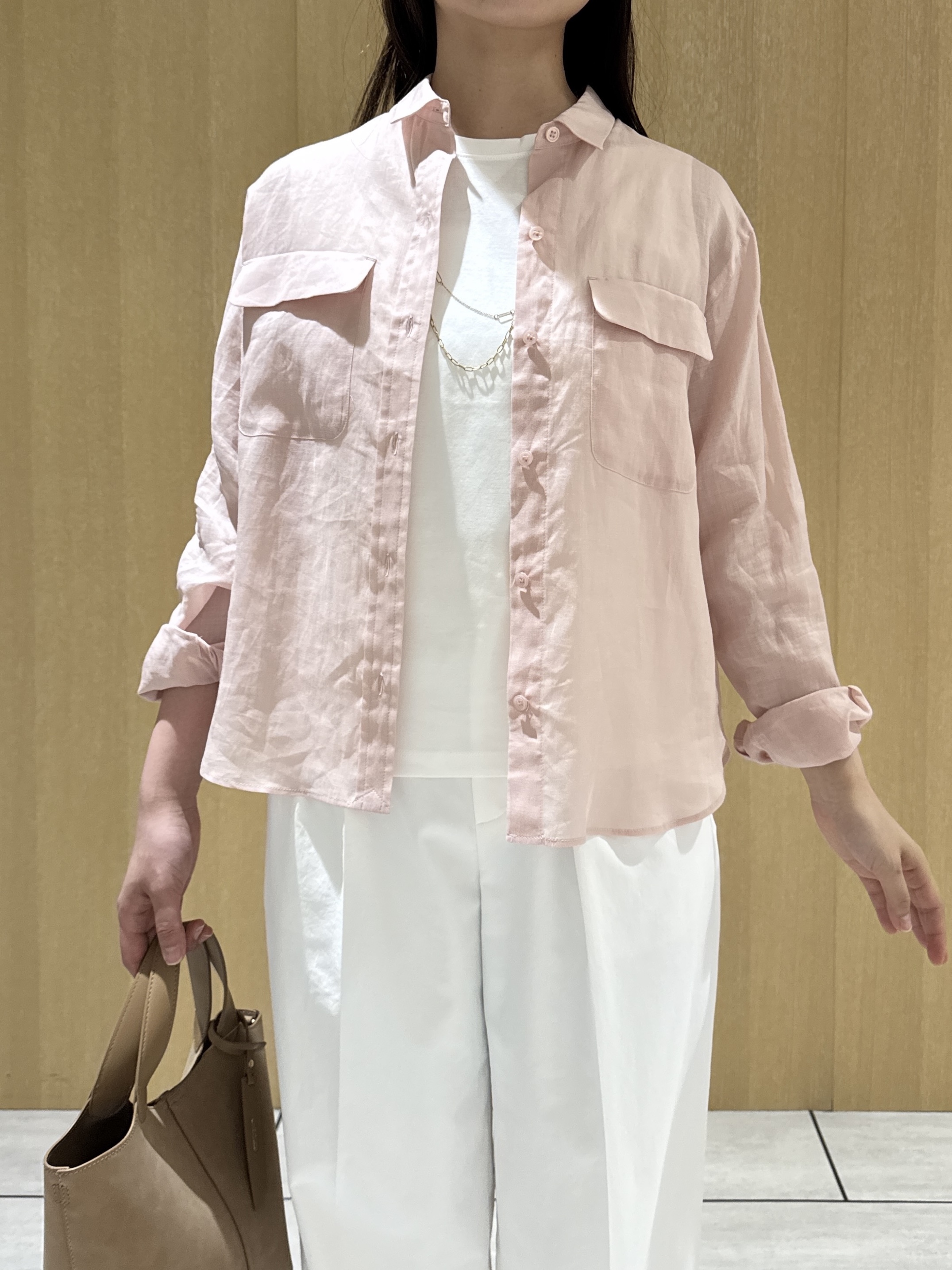 nanaさんの「UNTITLED｜【接触冷感】ドライタッチシャツ」を使ったコーディネート