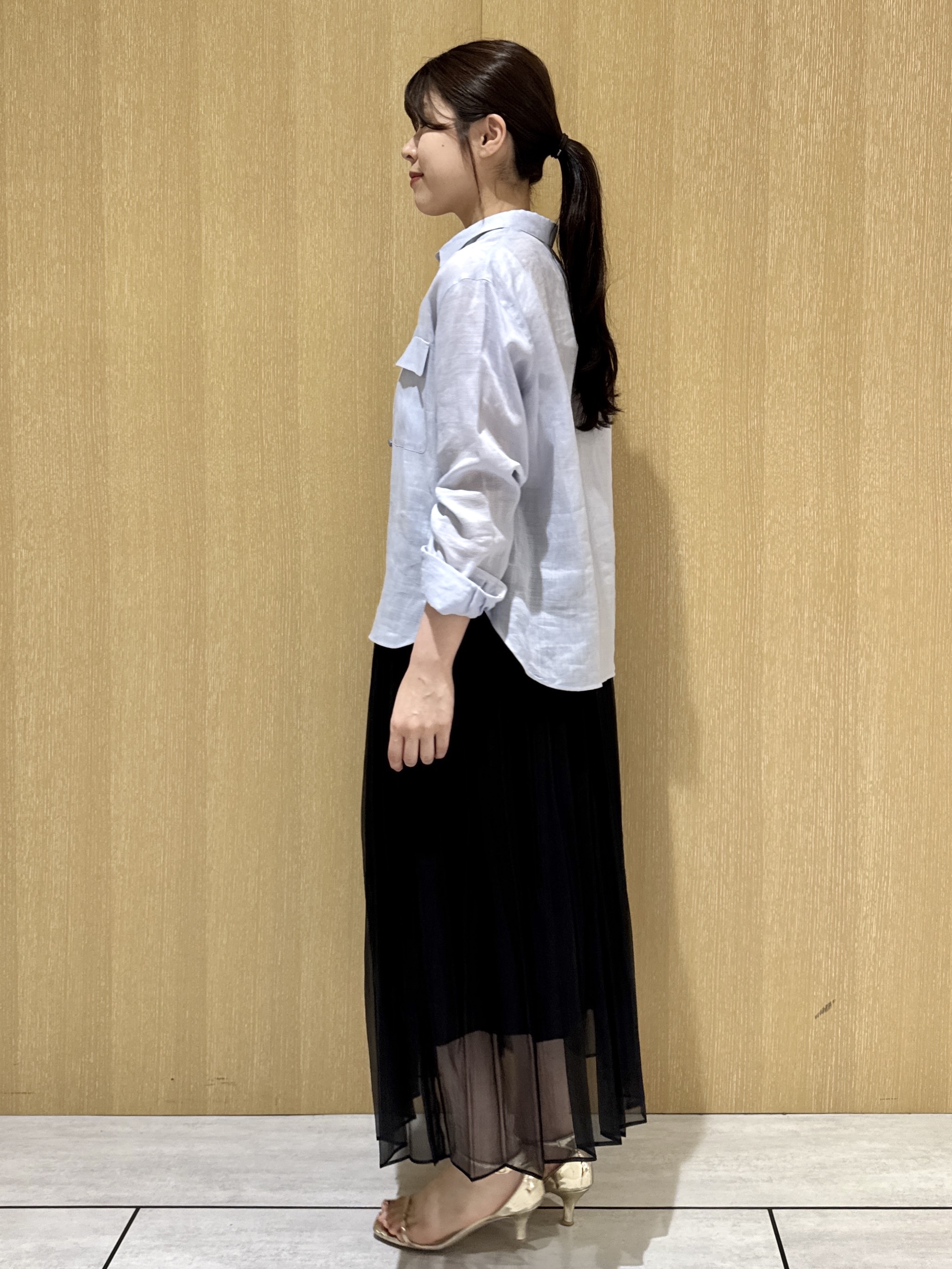 nanaさんの「UNTITLED｜【接触冷感】ドライタッチシャツ」を使ったコーディネート