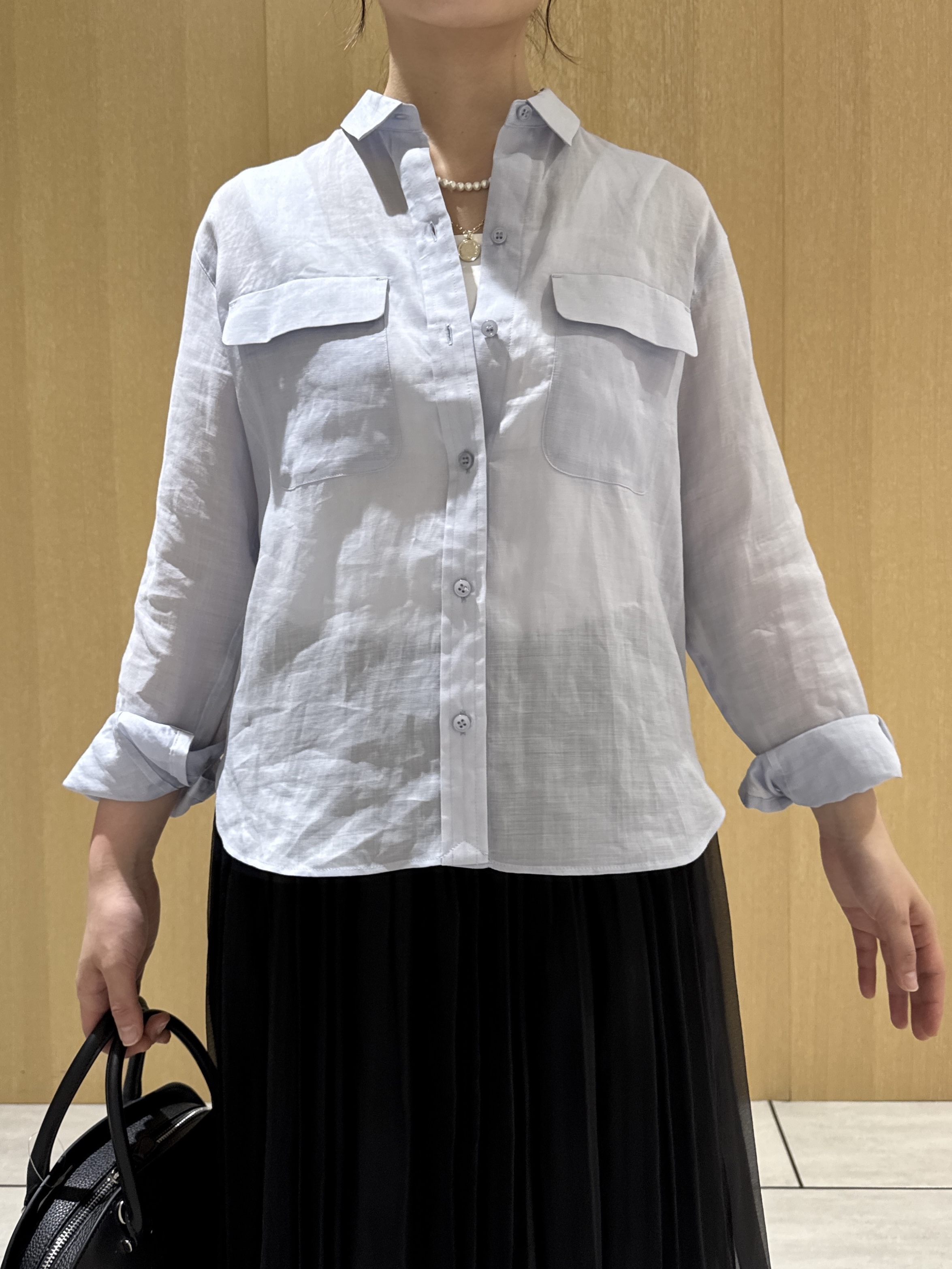 nanaさんの「UNTITLED｜【接触冷感】ドライタッチシャツ」を使ったコーディネート