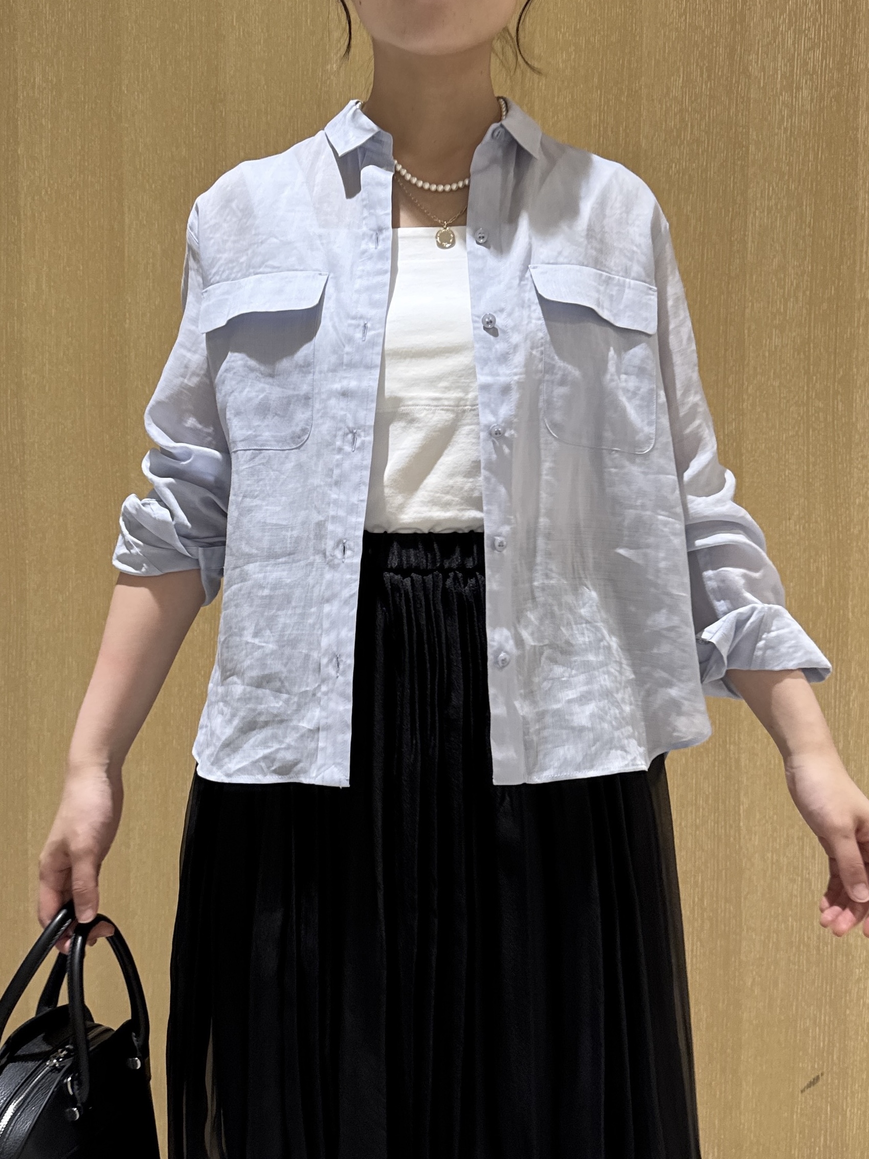 nanaさんの「UNTITLED｜【接触冷感】ドライタッチシャツ」を使ったコーディネート