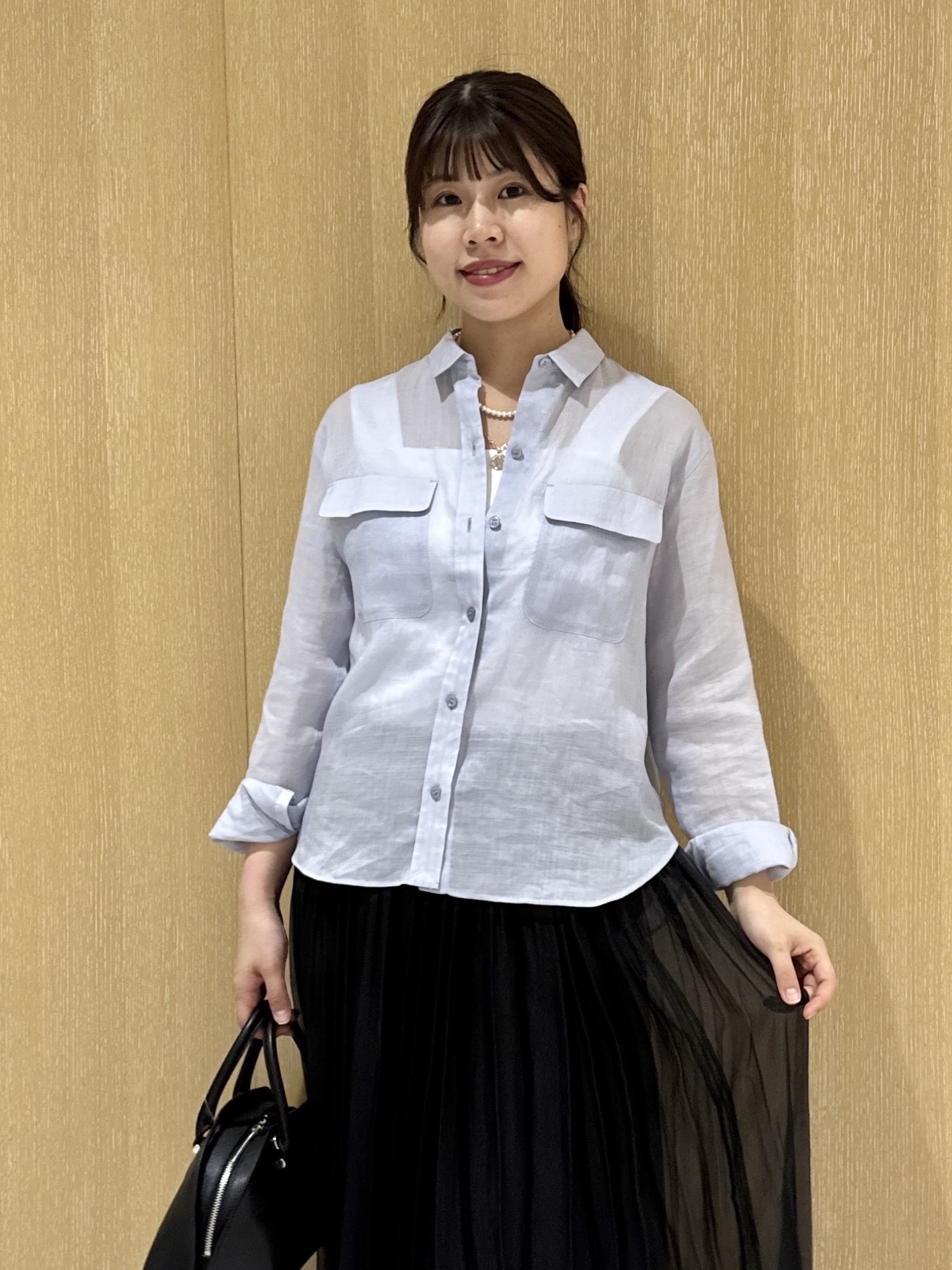 nanaさんの「UNTITLED｜【接触冷感】ドライタッチシャツ」を使ったコーディネート