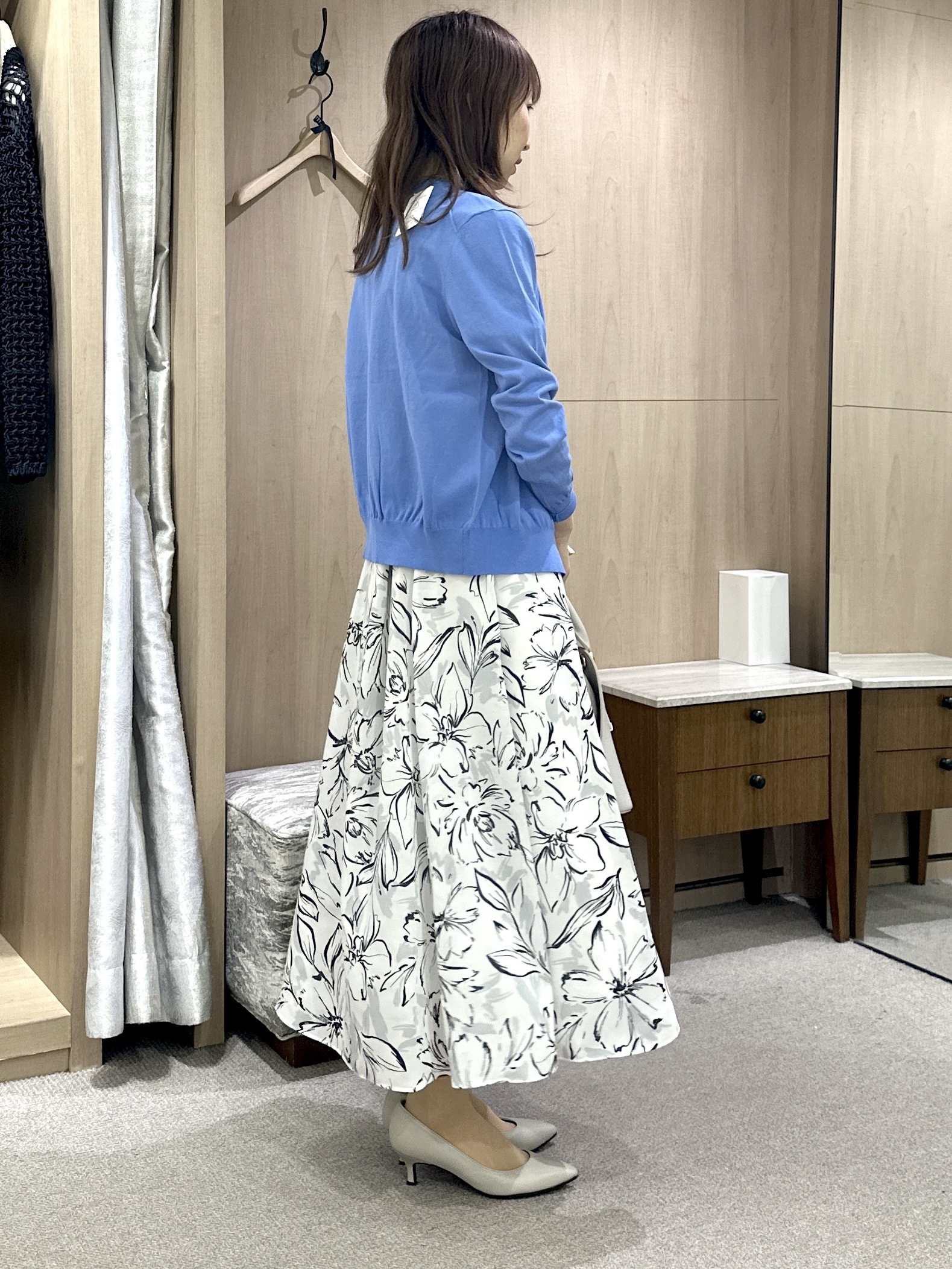 Miwaさんの「UNTITLED｜【セットアップ可/UVカット/前後2WAY】リラクシーフレンチスリーブブラウス」を使ったコーディネート