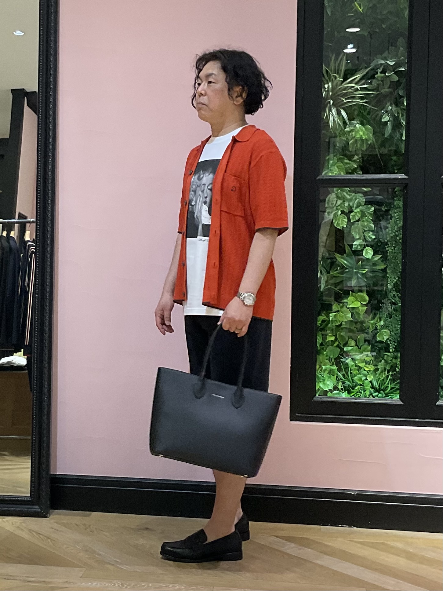 Nagaseさんの「DRESSTERIOR｜【Safari5月号掲載】ウォッシャブル キューバニットシャツ」を使ったコーディネート