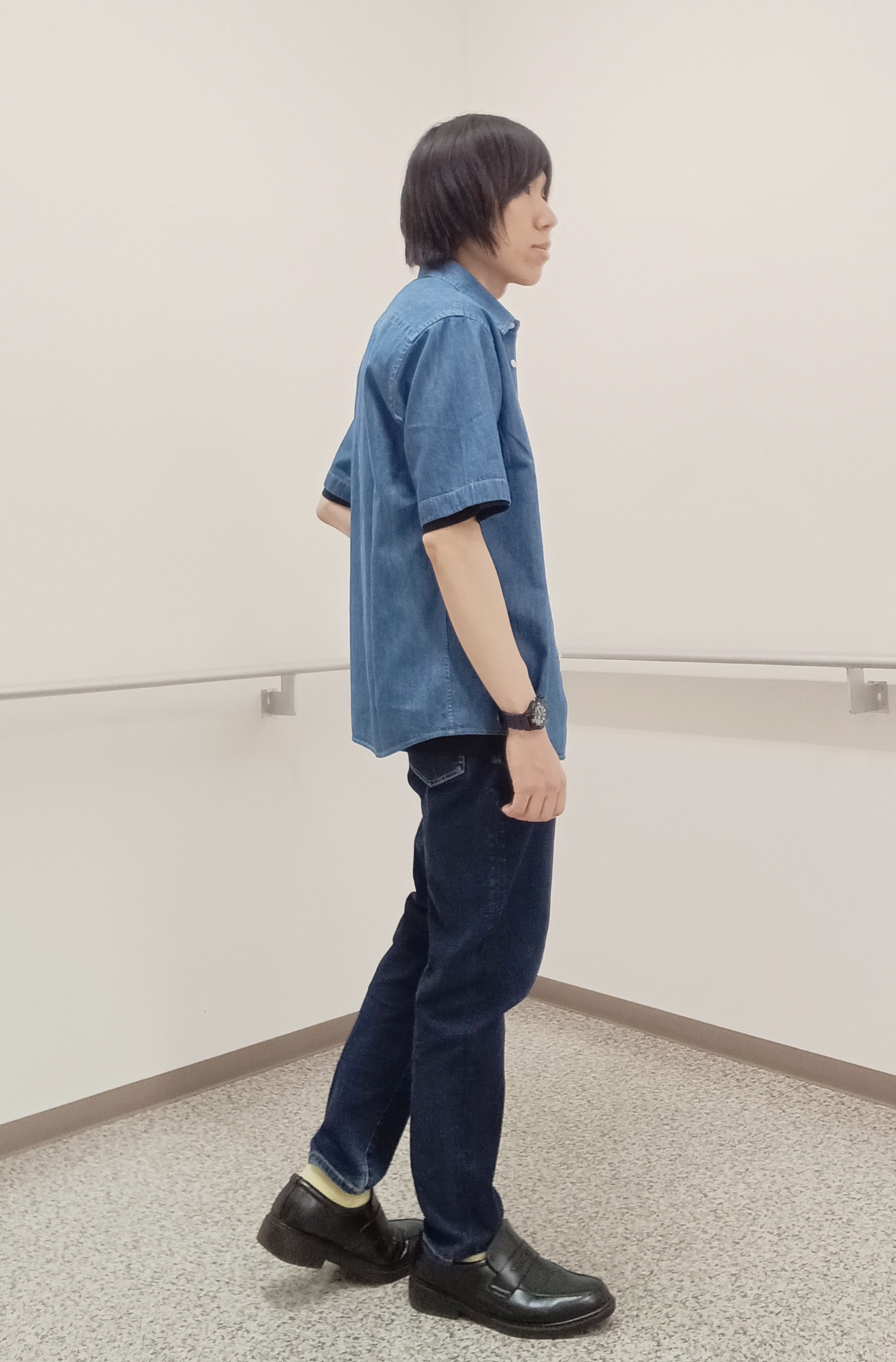 moritaさんの「TAKEO KIKUCHI｜【BOWLER HAT LABEL】ボーラーハットウォーカー刺繍 半袖デニムシャツ」を使ったコーディネート
