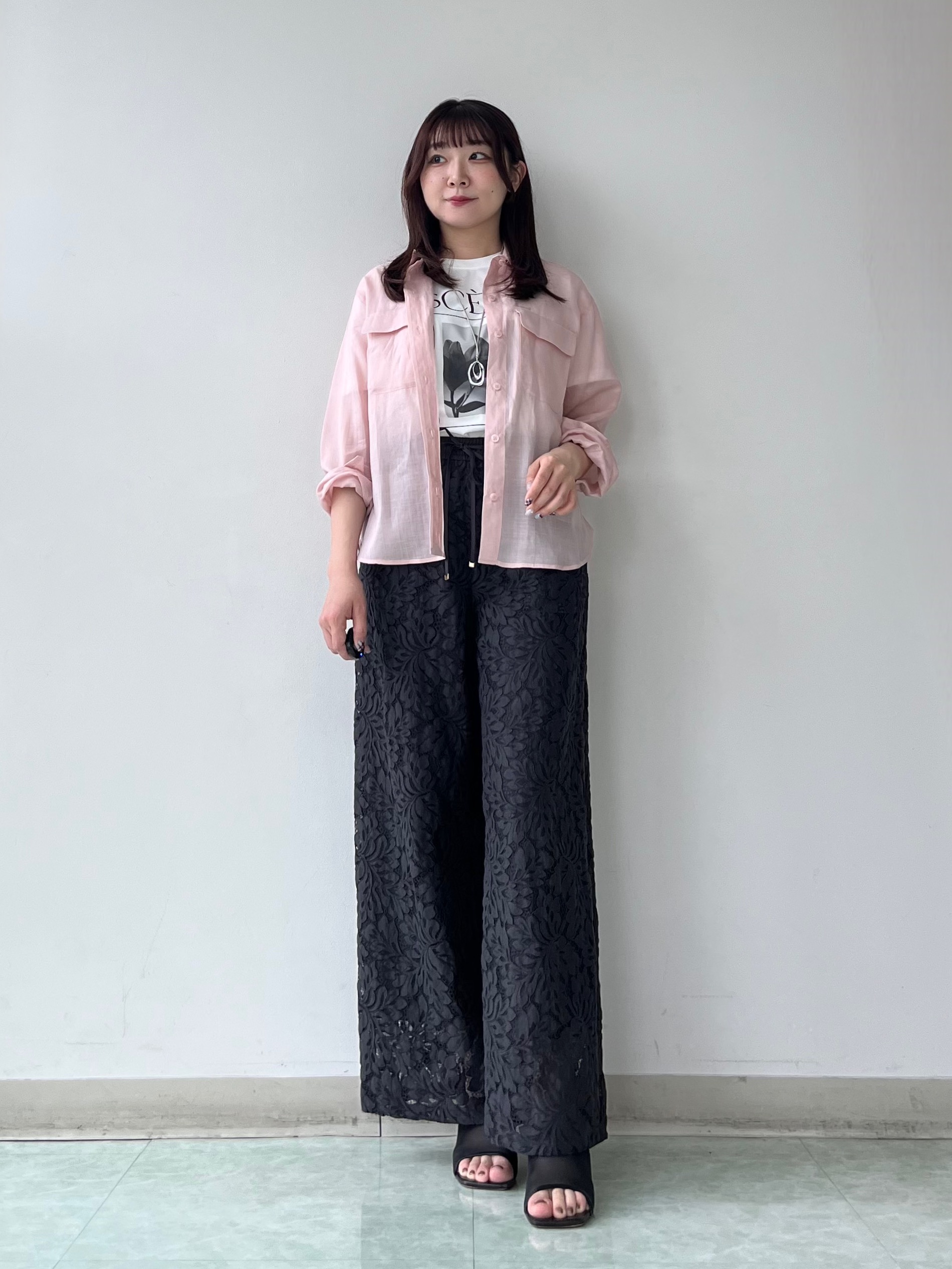 KAHOさんの「UNTITLED｜【接触冷感】ドライタッチシャツ」を使ったコーディネート