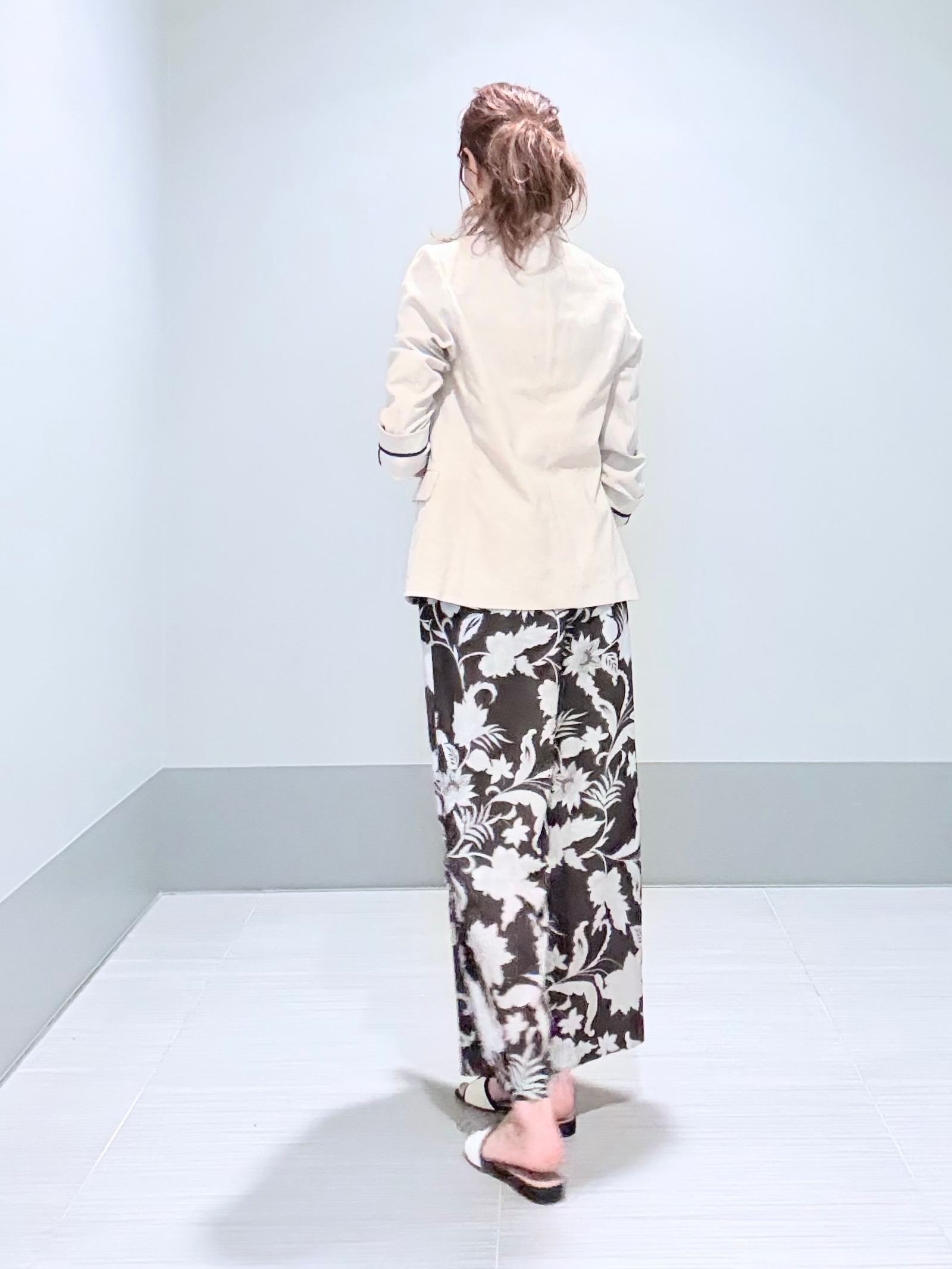 Yamaさんの「DRESSTERIOR｜【セットアップ可/吸水速乾/ウォッシャブル】リネンブレンドオックスダブルジャケット」を使ったコーディネート