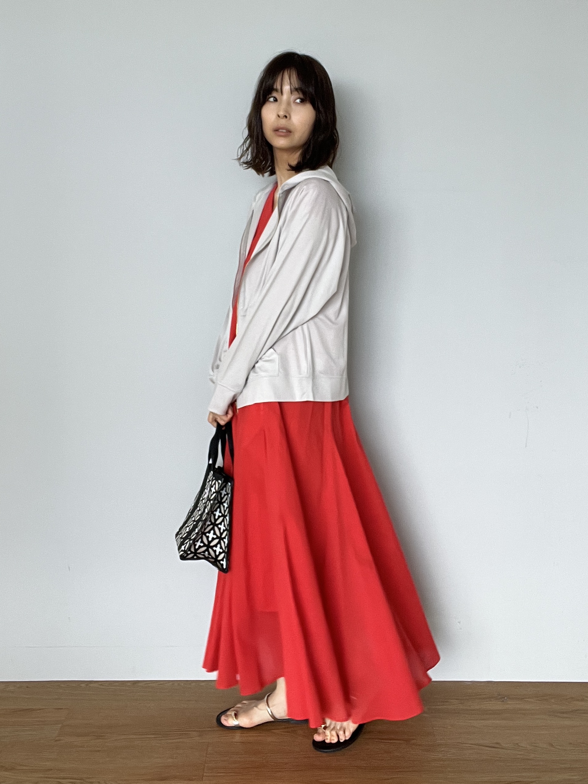 misaさんの「DRESSTERIOR｜【きれいめ/ウォッシャブル】コットンローンフレンチスリーブワンピ」を使ったコーディネート