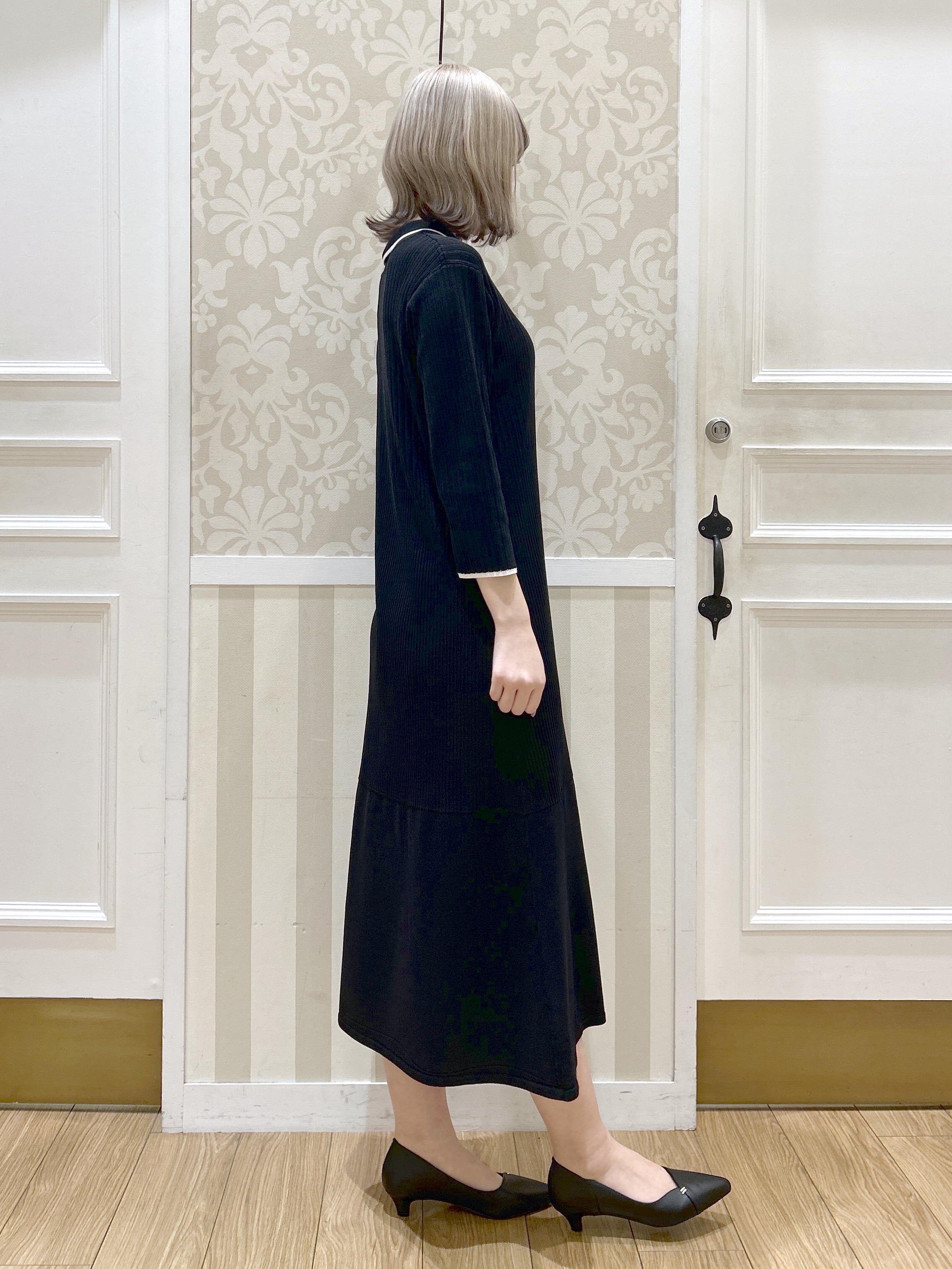 望 愛さんの「grove｜【洗える】麻調ノーカラーブルゾン」を使ったコーディネート