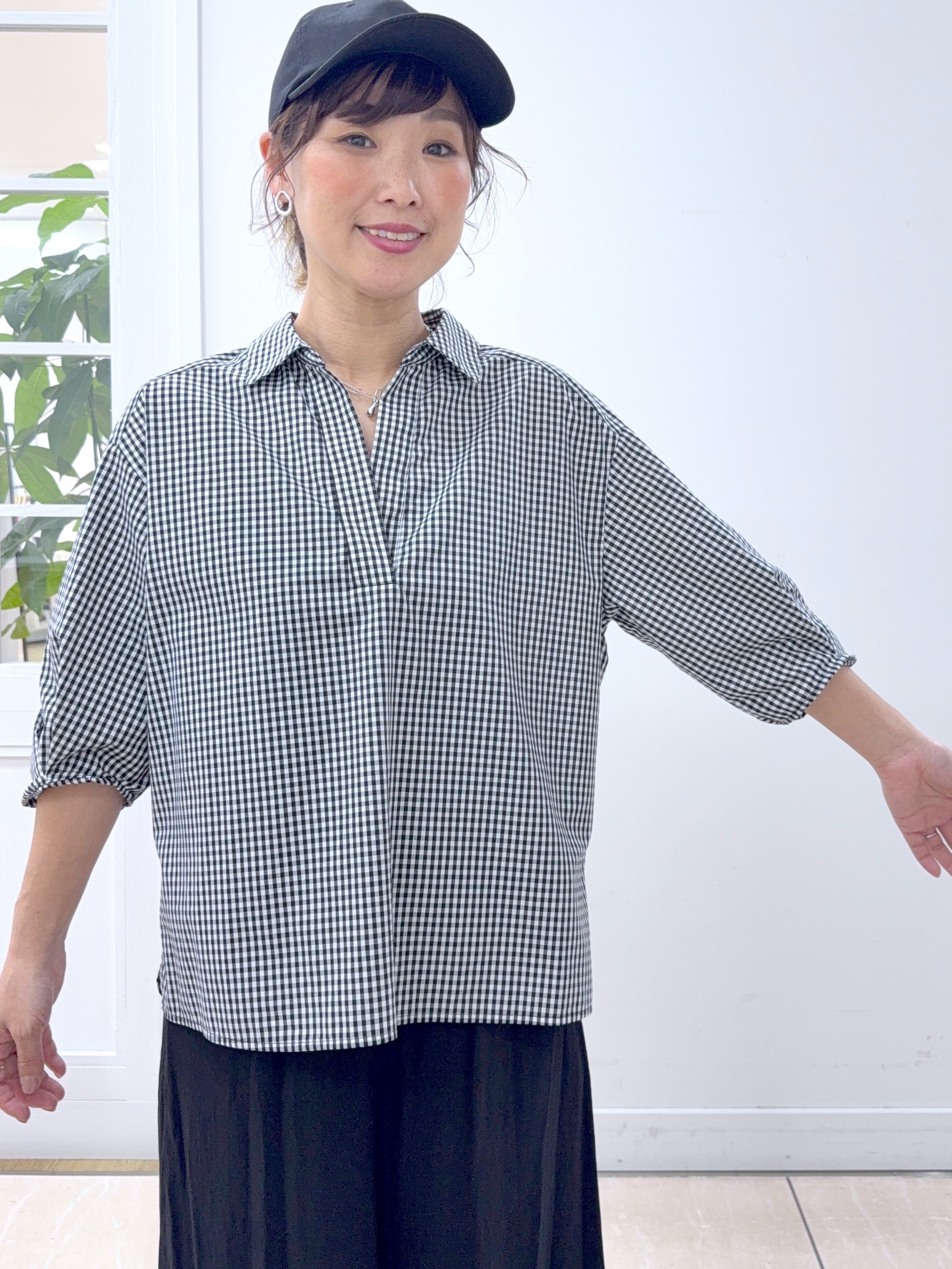 Osawaさんの「Dessin｜【ユニセックス】ロングブリムキャップ」を使ったコーディネート