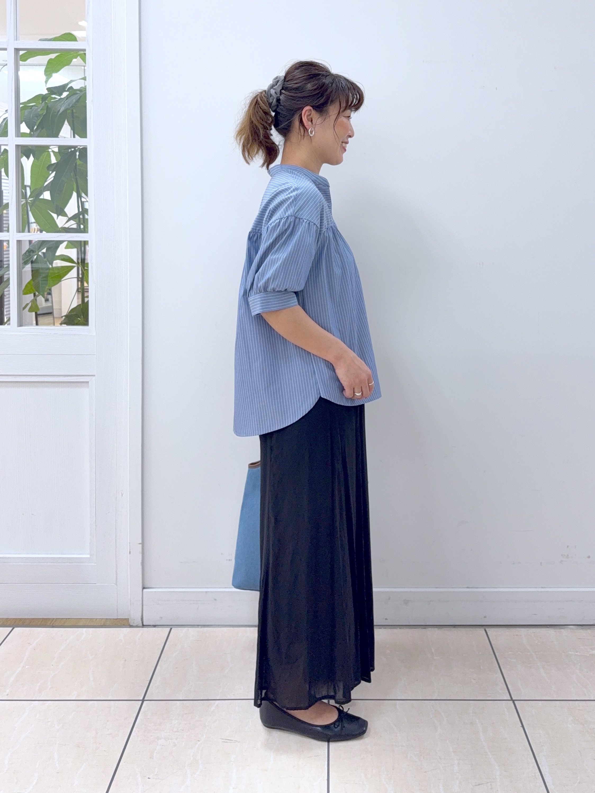 Osawaさんの「Dessin｜【洗える】ストライプスキッパーシャツ」を使ったコーディネート