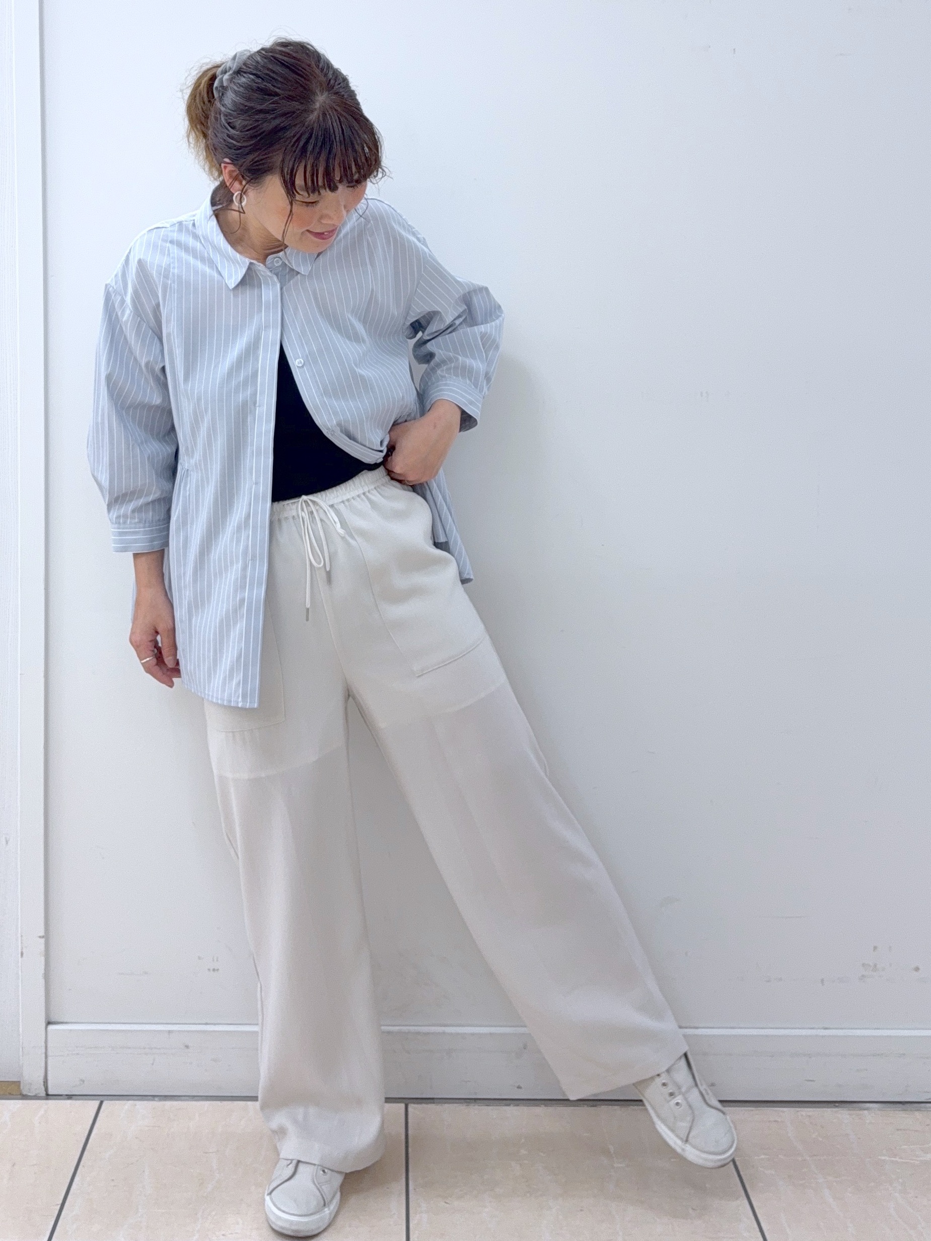 Osawaさんの「Dessin｜【洗える】切替フレアシルエットシャツ」を使ったコーディネート
