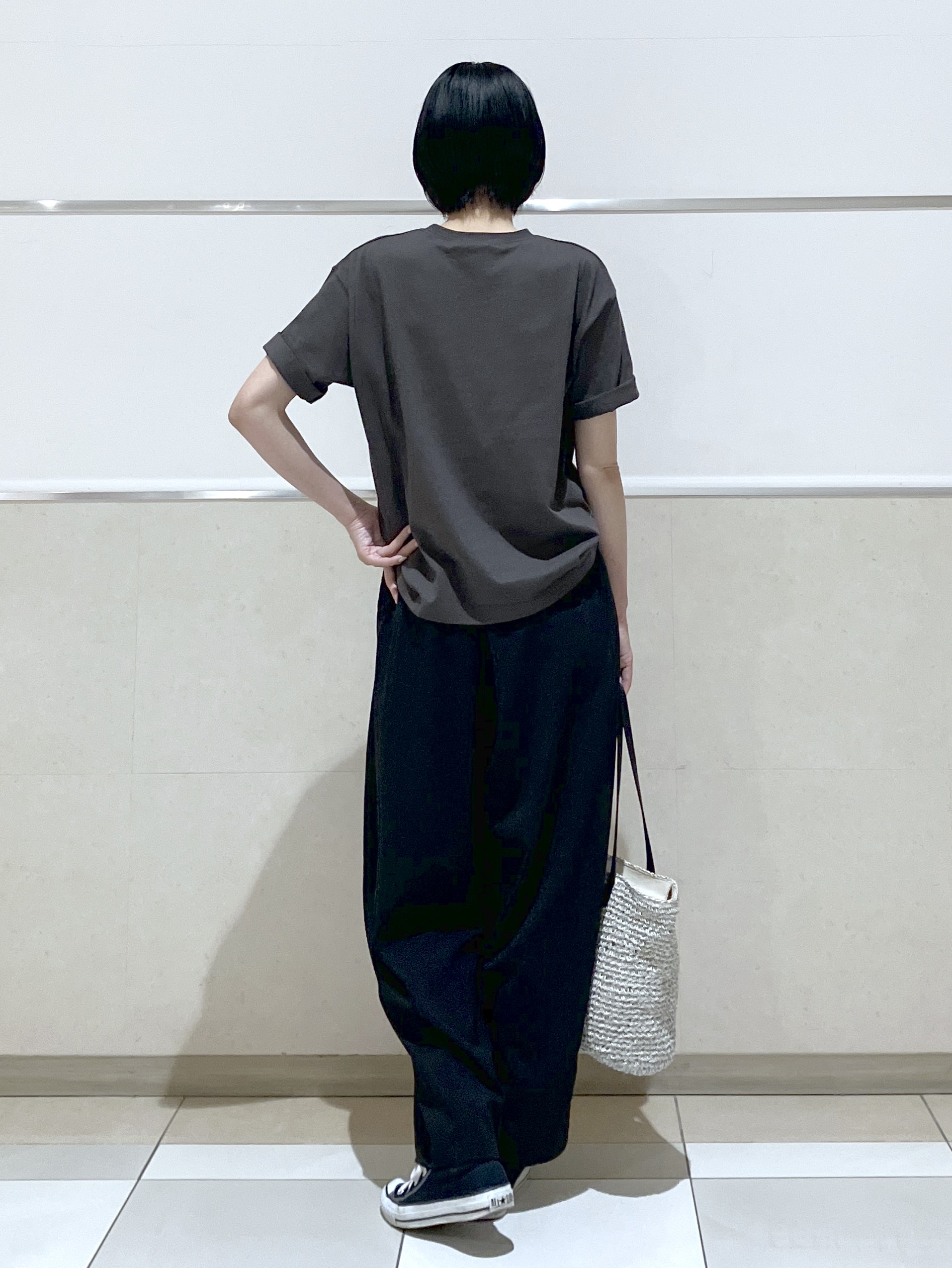 eriko さんの「Dessin｜【洗える】オーガニックコットンロゴTシャツ」を使ったコーディネート