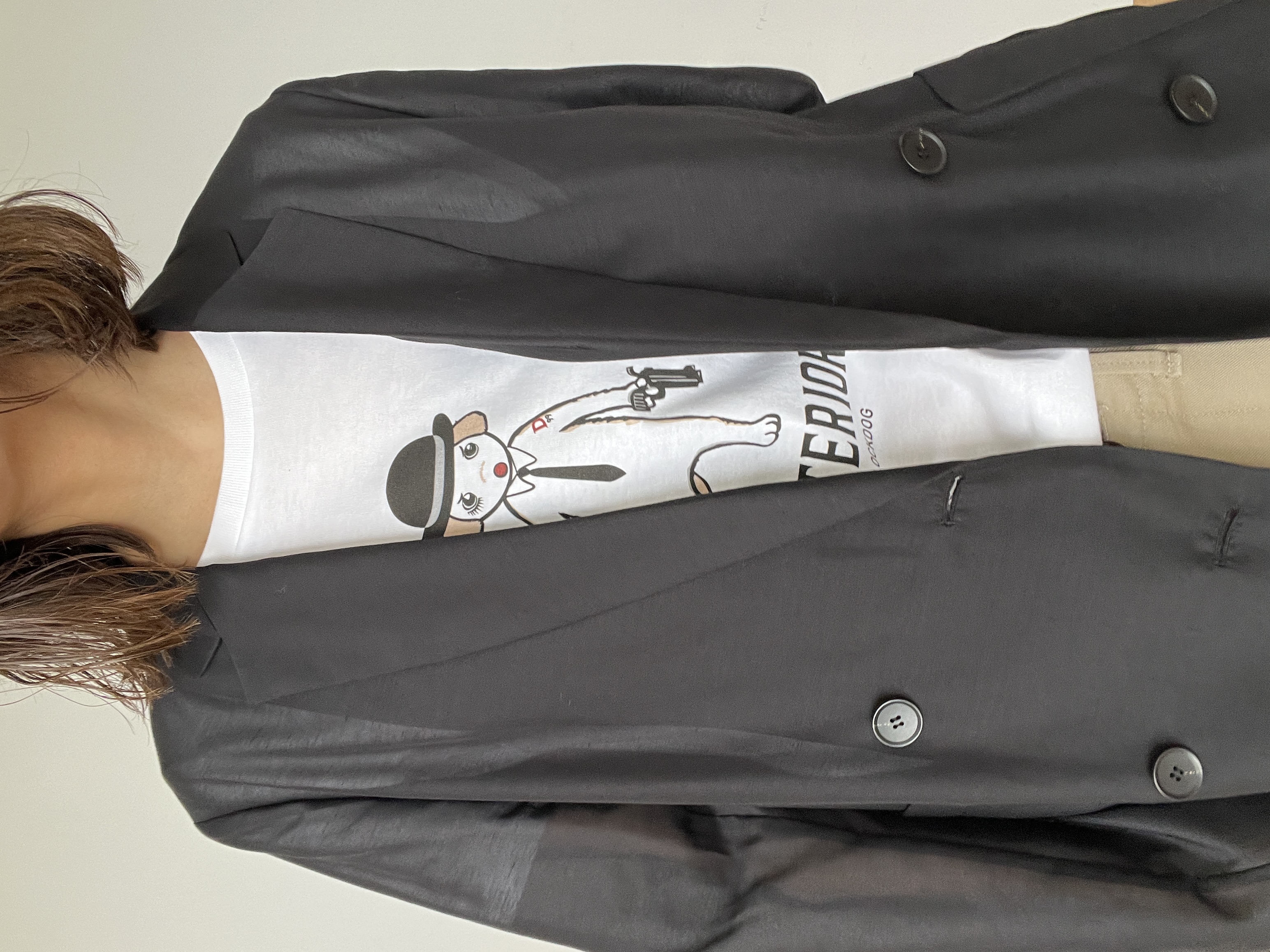 misaさんの「DRESSTERIOR｜◆【EC/ルクア大阪店限定】ボーラーハットクロックドッグTシャツ」を使ったコーディネート