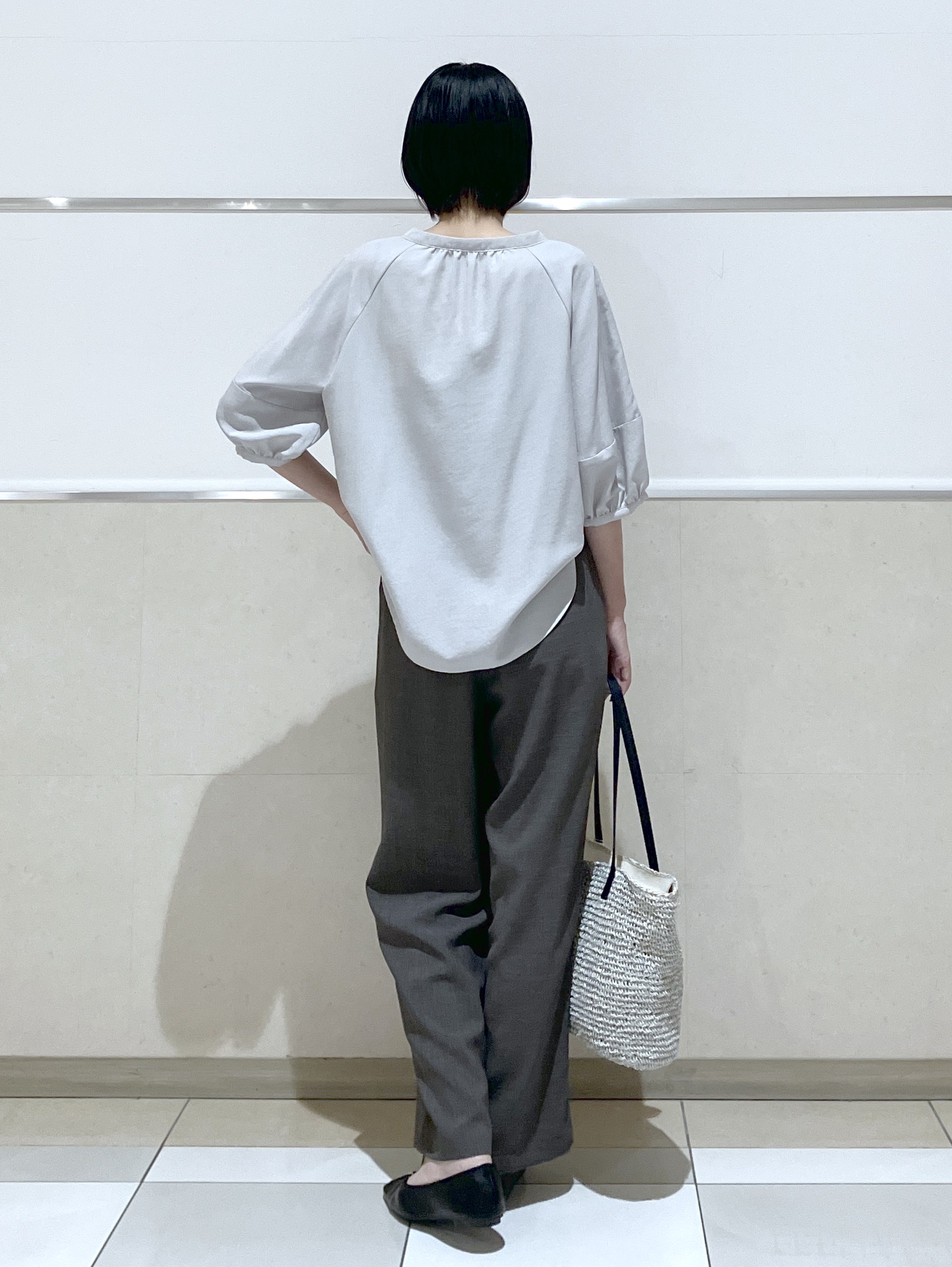 eriko さんの「Dessin｜【洗える】スキッパーライトブラウス」を使ったコーディネート