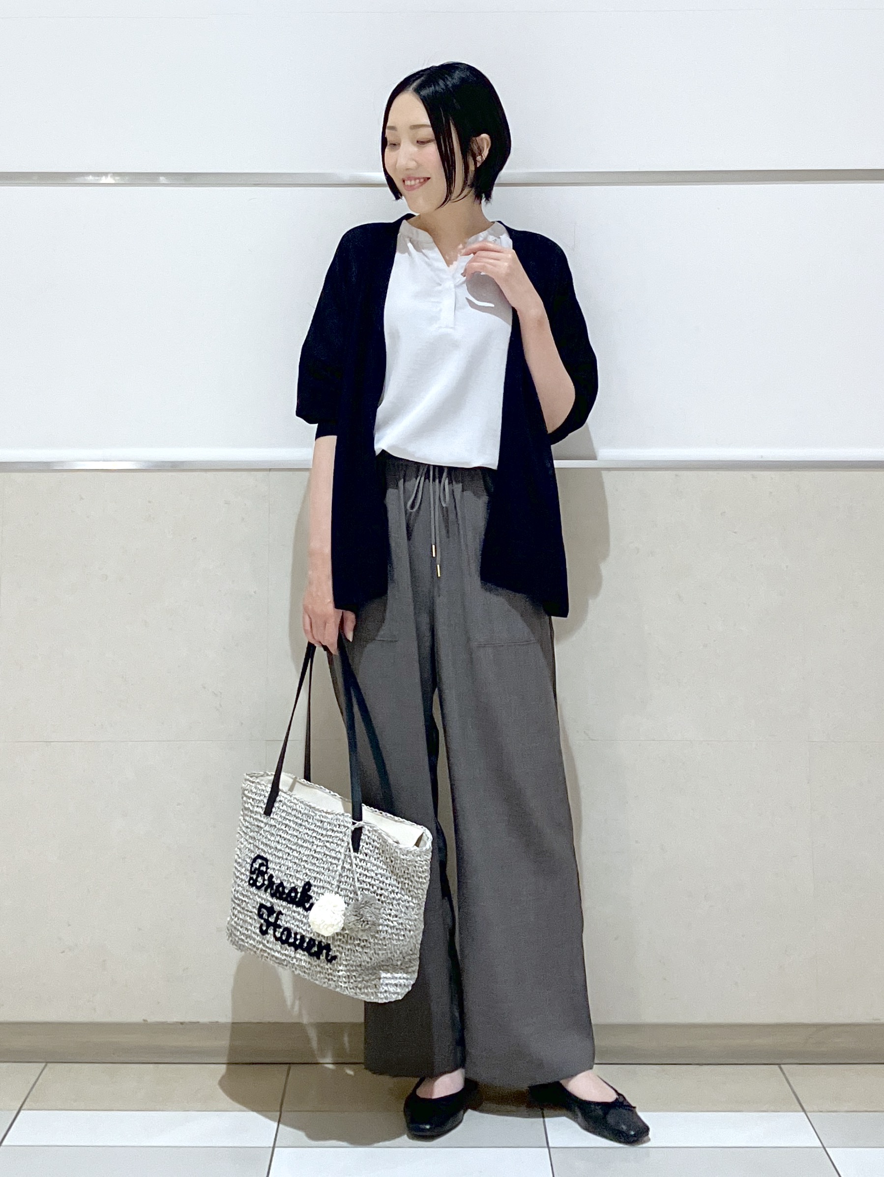 eriko さんの「Dessin｜【洗える】スキッパーライトブラウス」を使ったコーディネート