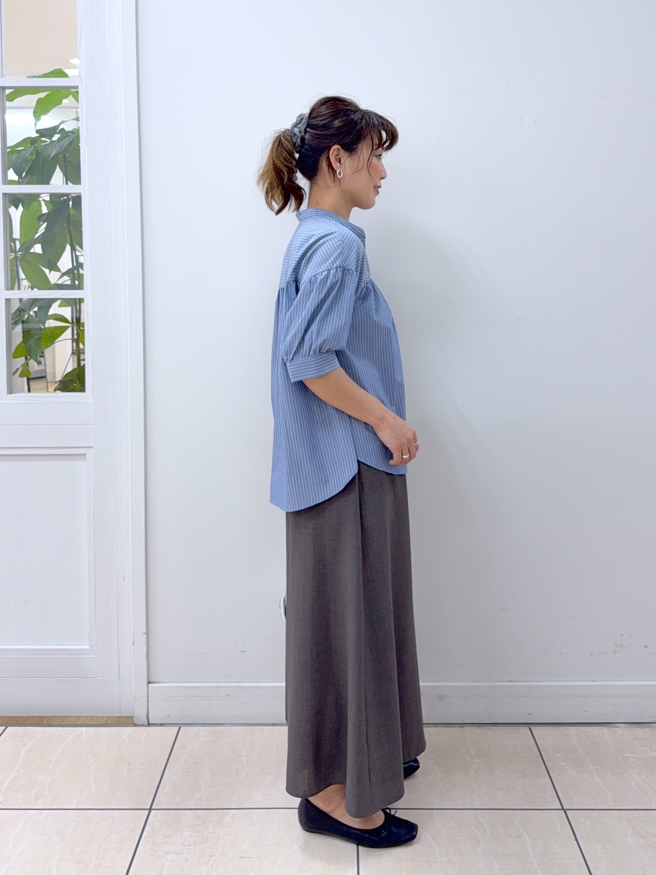 Osawaさんの「Dessin｜【洗える】ストライプスキッパーシャツ」を使ったコーディネート