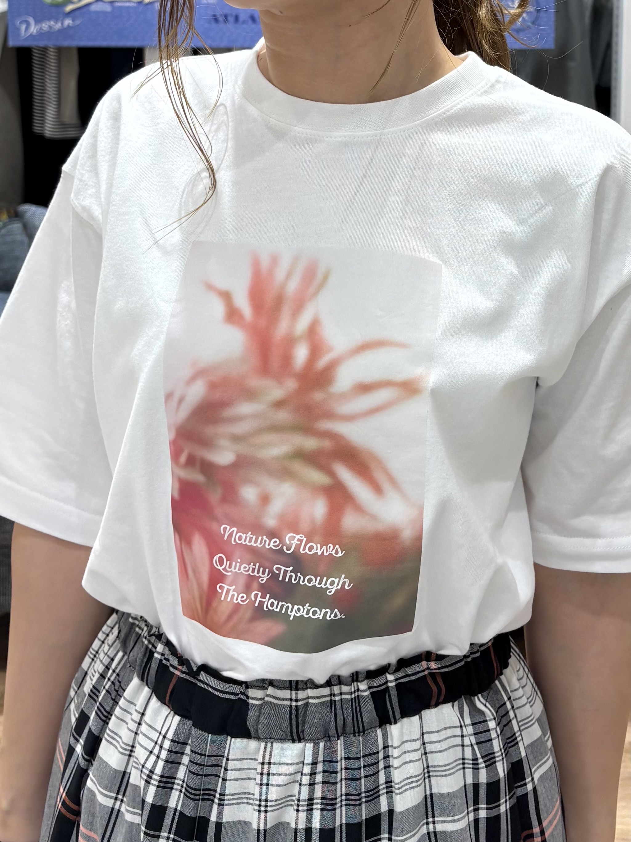 yuinaさんの「Dessin｜【洗える】オーガニック天竺フォトTシャツ」を使ったコーディネート