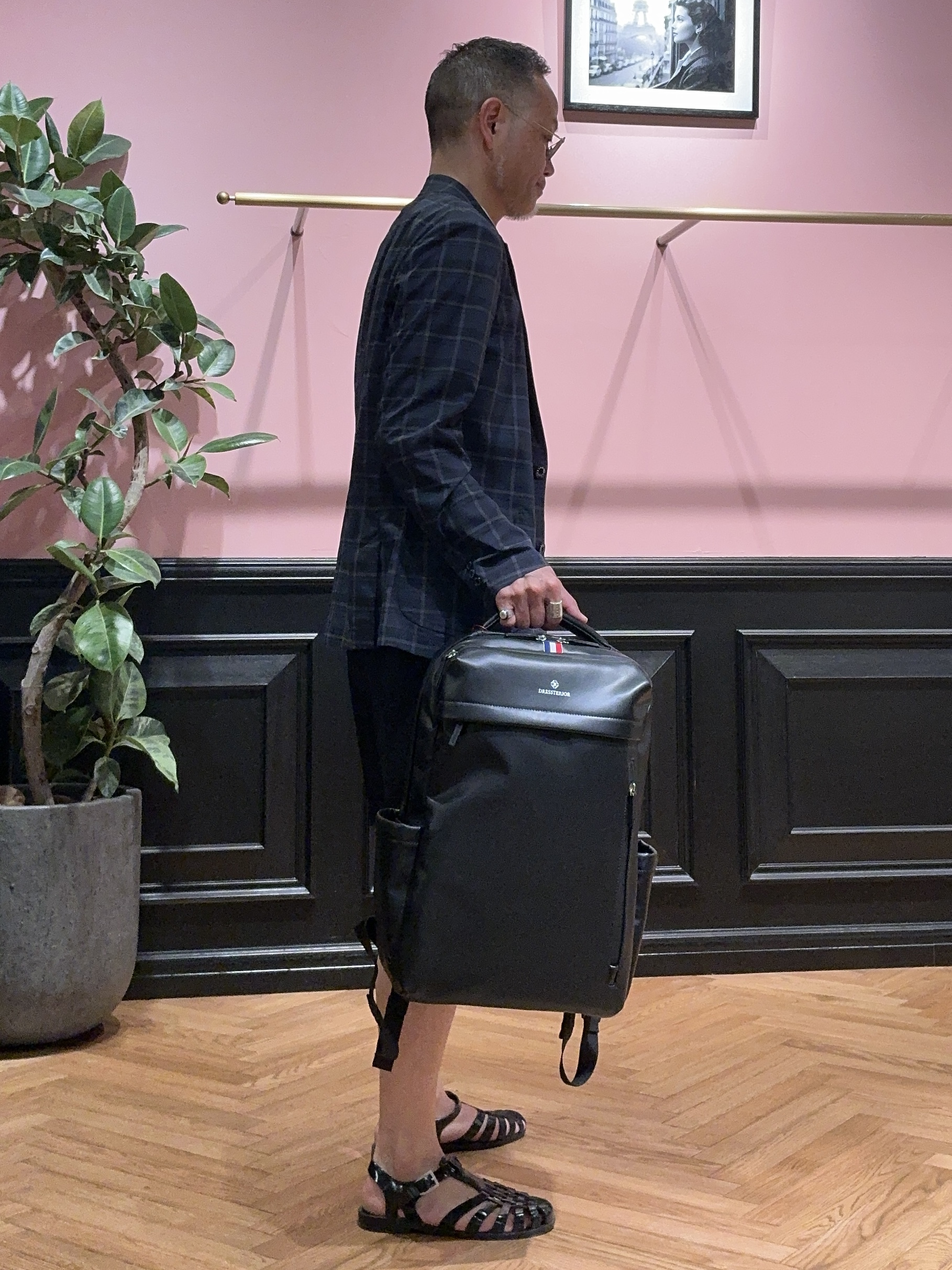 torigoeさんの「DRESSTERIOR｜【接触冷感／抗菌防臭／消臭】ICE CLEAR COTTON モックネックTシャツ」を使ったコーディネート