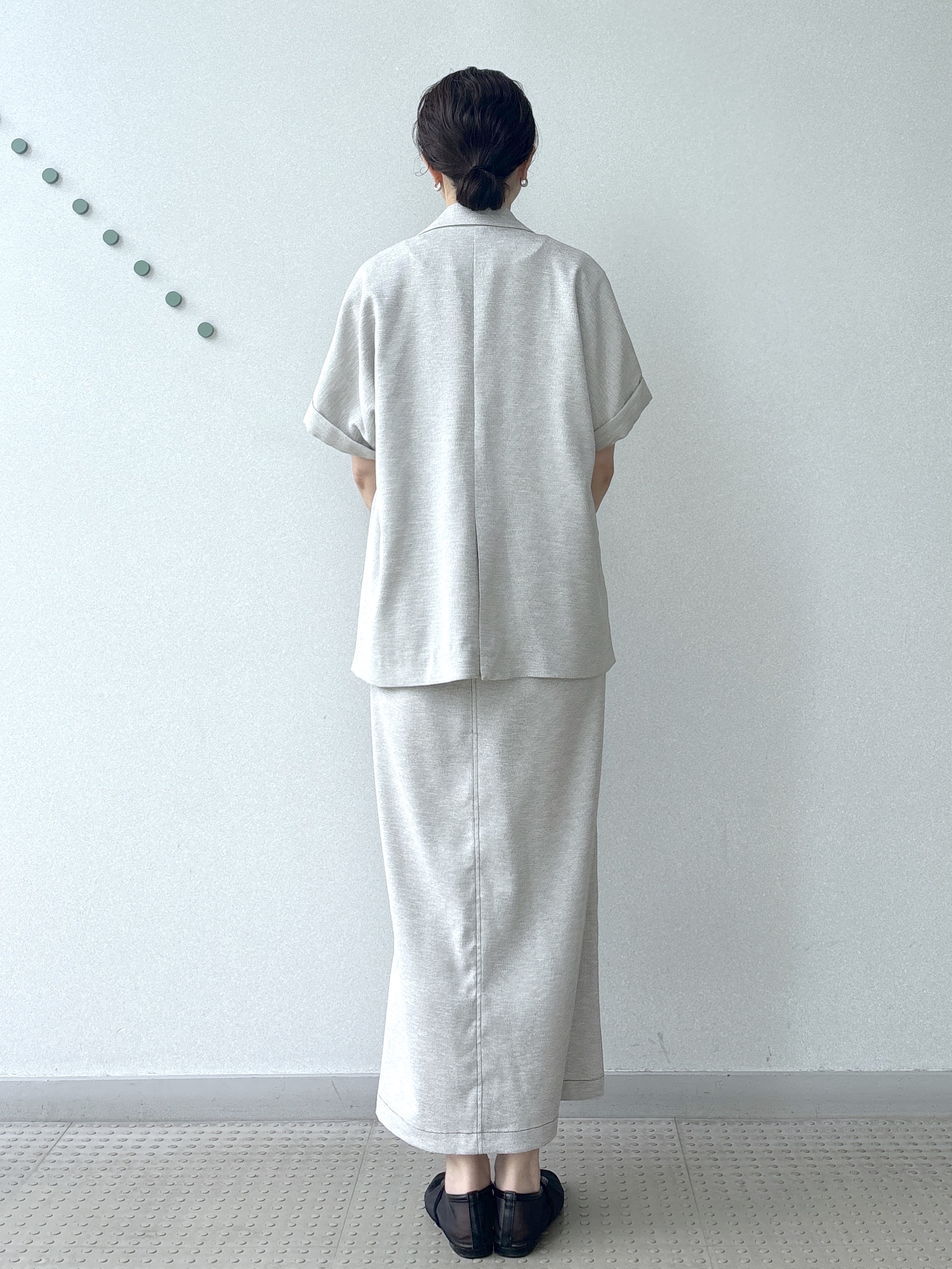 saitoさんの「DRESSTERIOR｜【セットアップ可/UVカット/接触冷感/吸水速乾】ウォッシャブル リネンライクドルマンジャケット」を使ったコーディネート