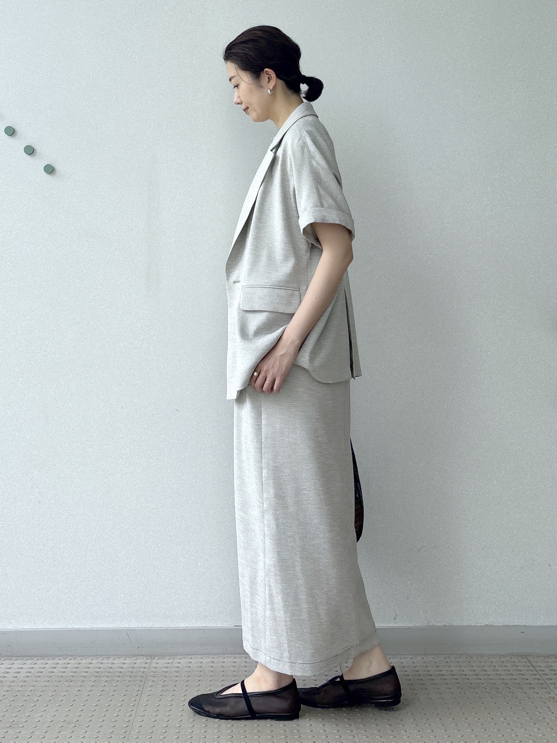 saitoさんの「DRESSTERIOR｜【セットアップ可/UVカット/接触冷感/吸水速乾】ウォッシャブル リネンライクドルマンジャケット」を使ったコーディネート