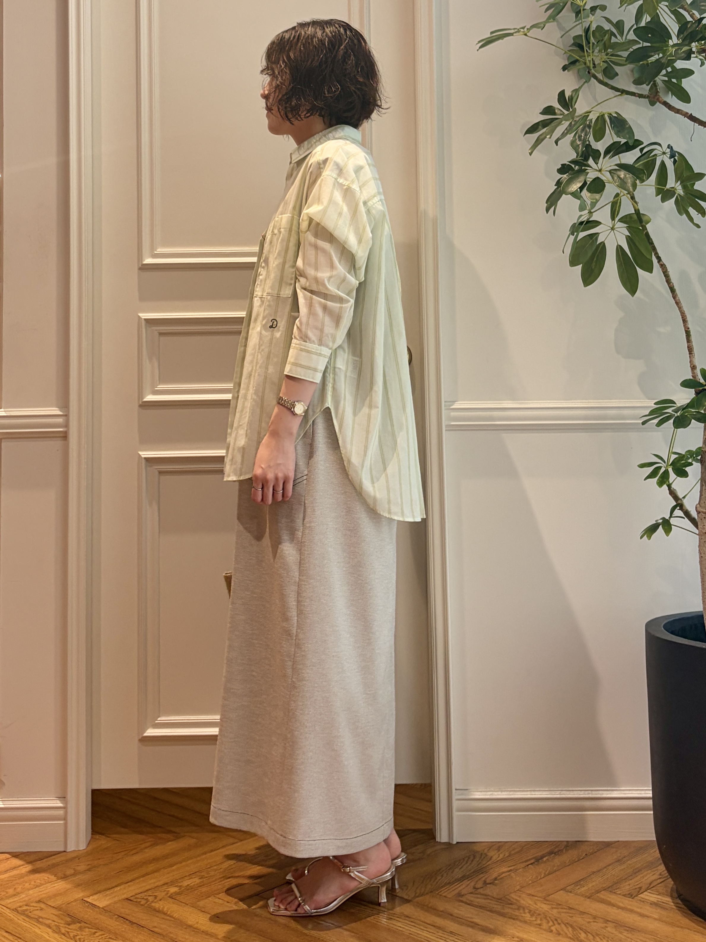 nakaoさんの「DRESSTERIOR｜【otonaMUSE5月号掲載】スキニーベルトサンダル」を使ったコーディネート