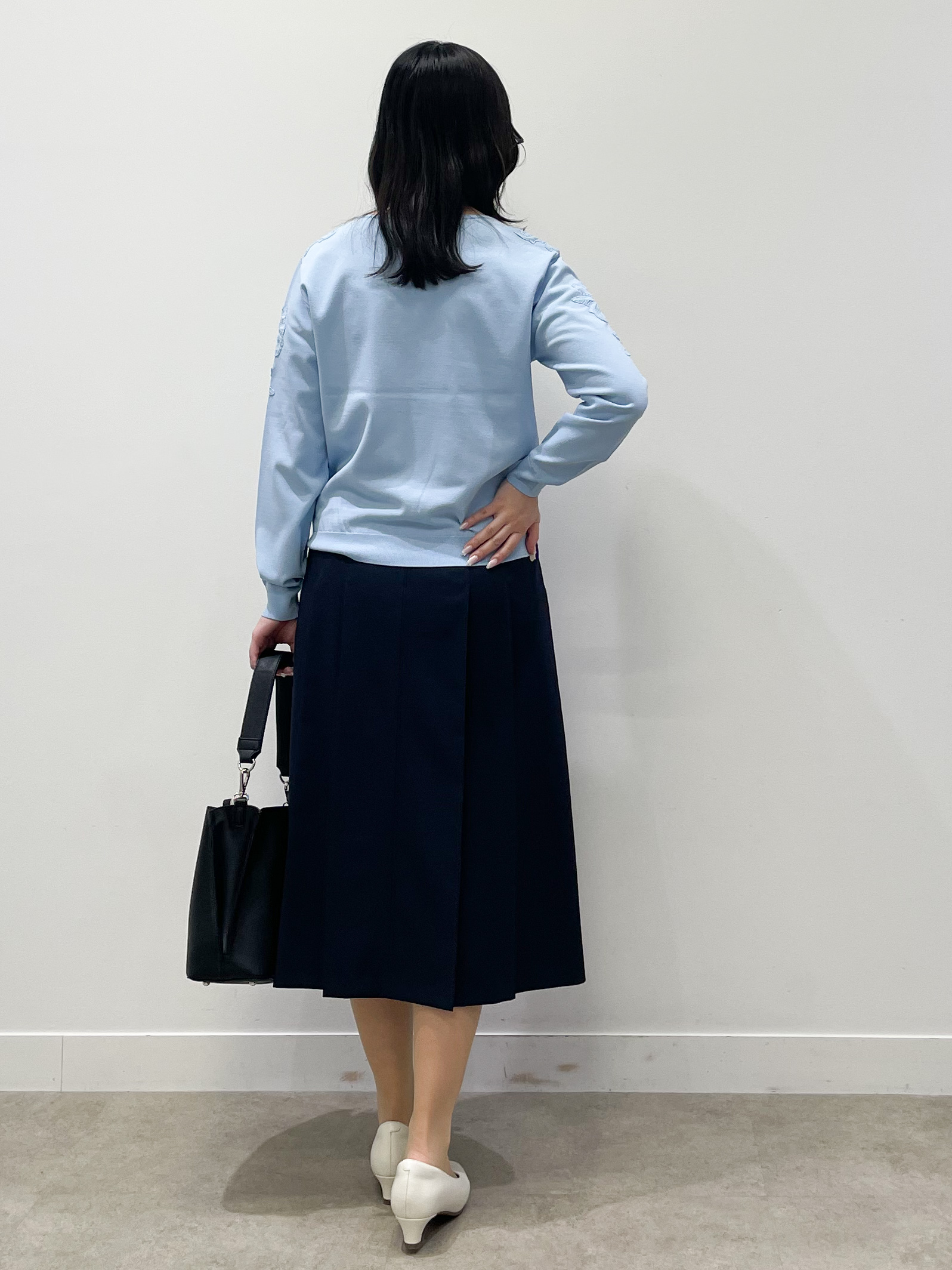 yukariさんの「Reflect｜レースデザインスリーブニットプルオーバー」を使ったコーディネート