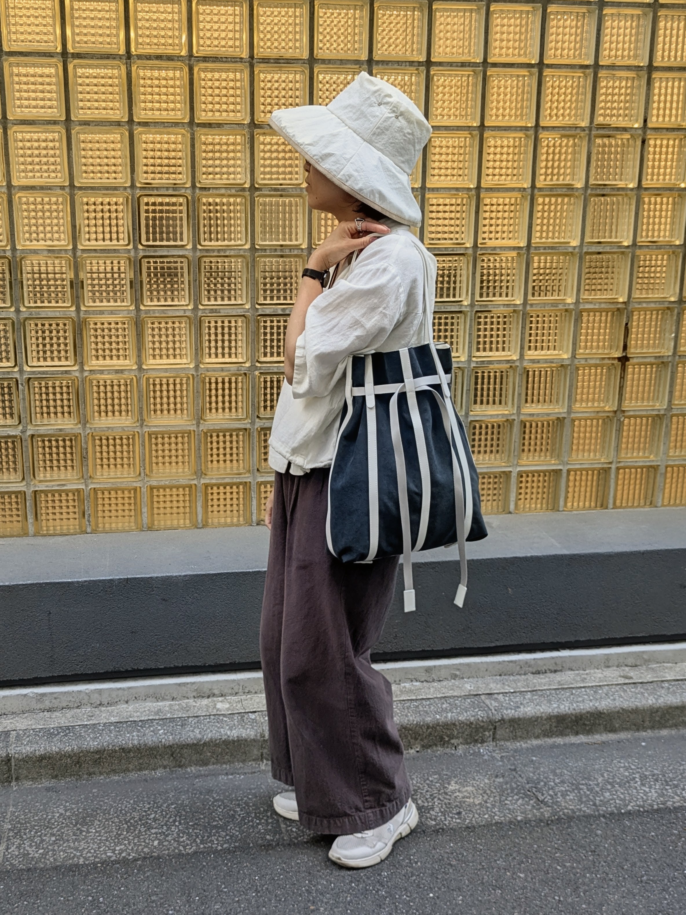 MTさんの「HIROKO HAYASHI｜PANIER CAMOSCIO（パニエ カモッショ）トートバッグ」を使ったコーディネート