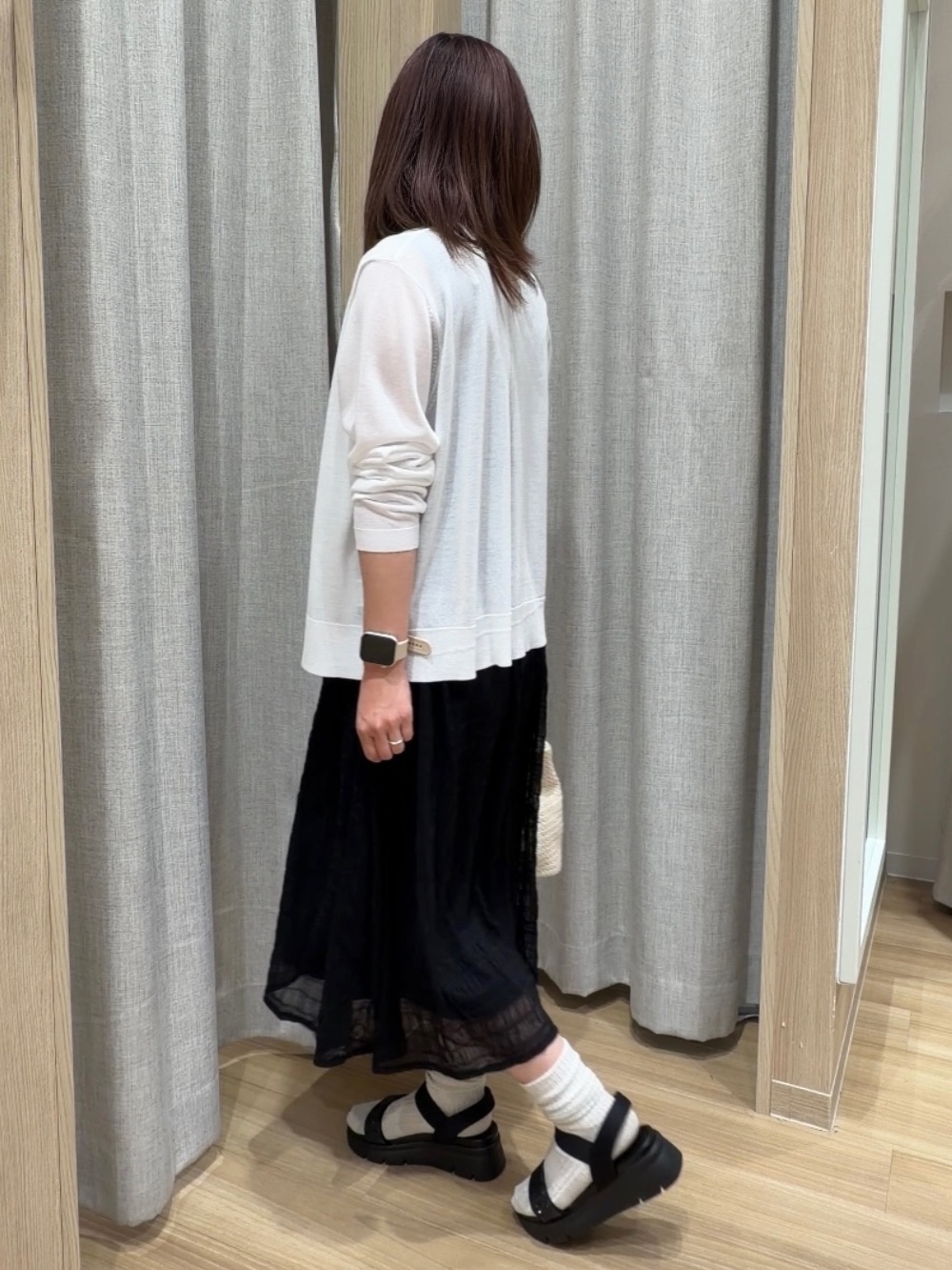 Fumikaさんの「grove｜高評価！【UVカット】ベーシックショートカーディガン」を使ったコーディネート