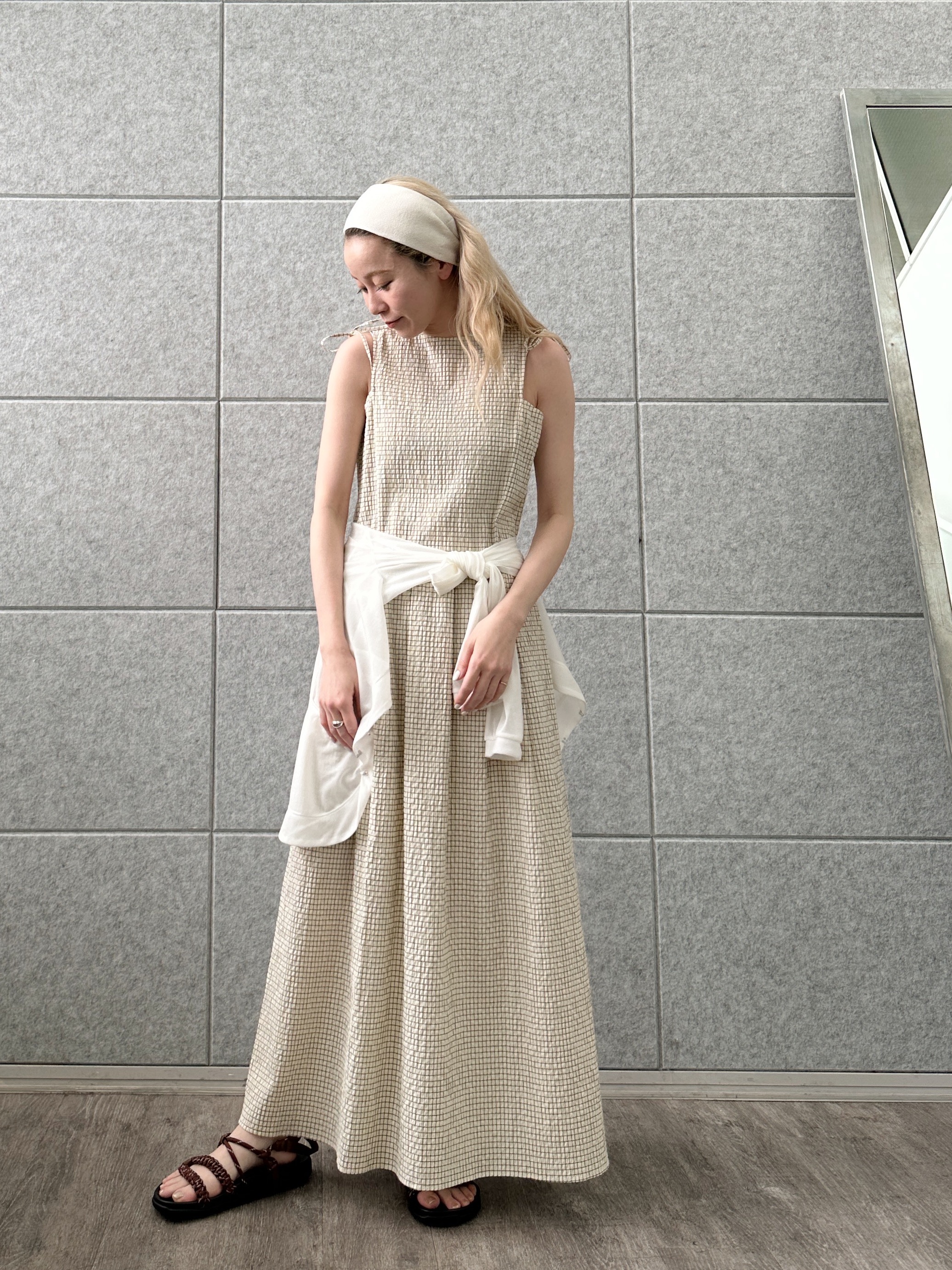 Buyer sakkoさんの「CODE A｜shoulder ribbon dress」を使ったコーディネート