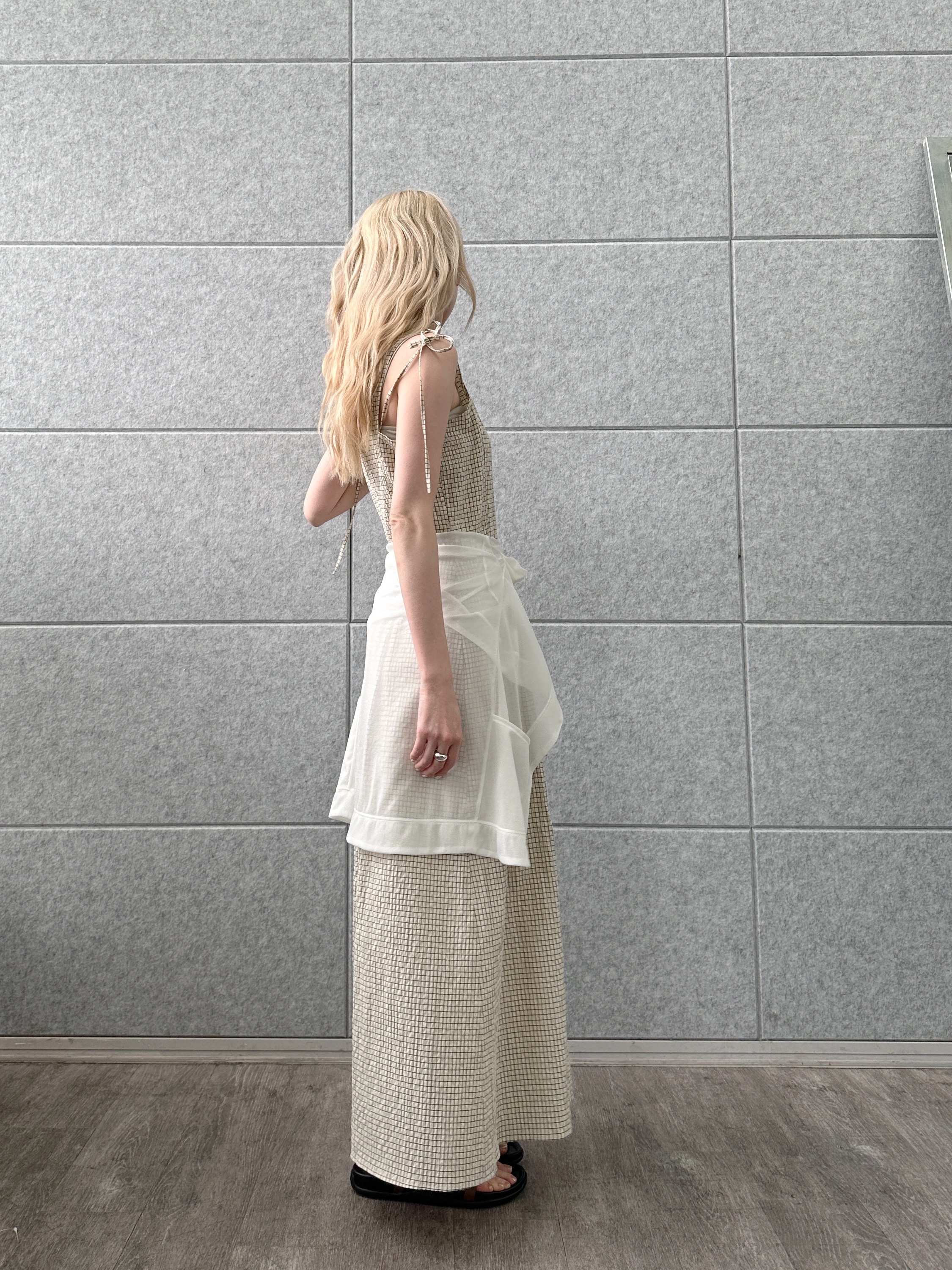 Buyer sakkoさんの「CODE A｜shoulder ribbon dress」を使ったコーディネート