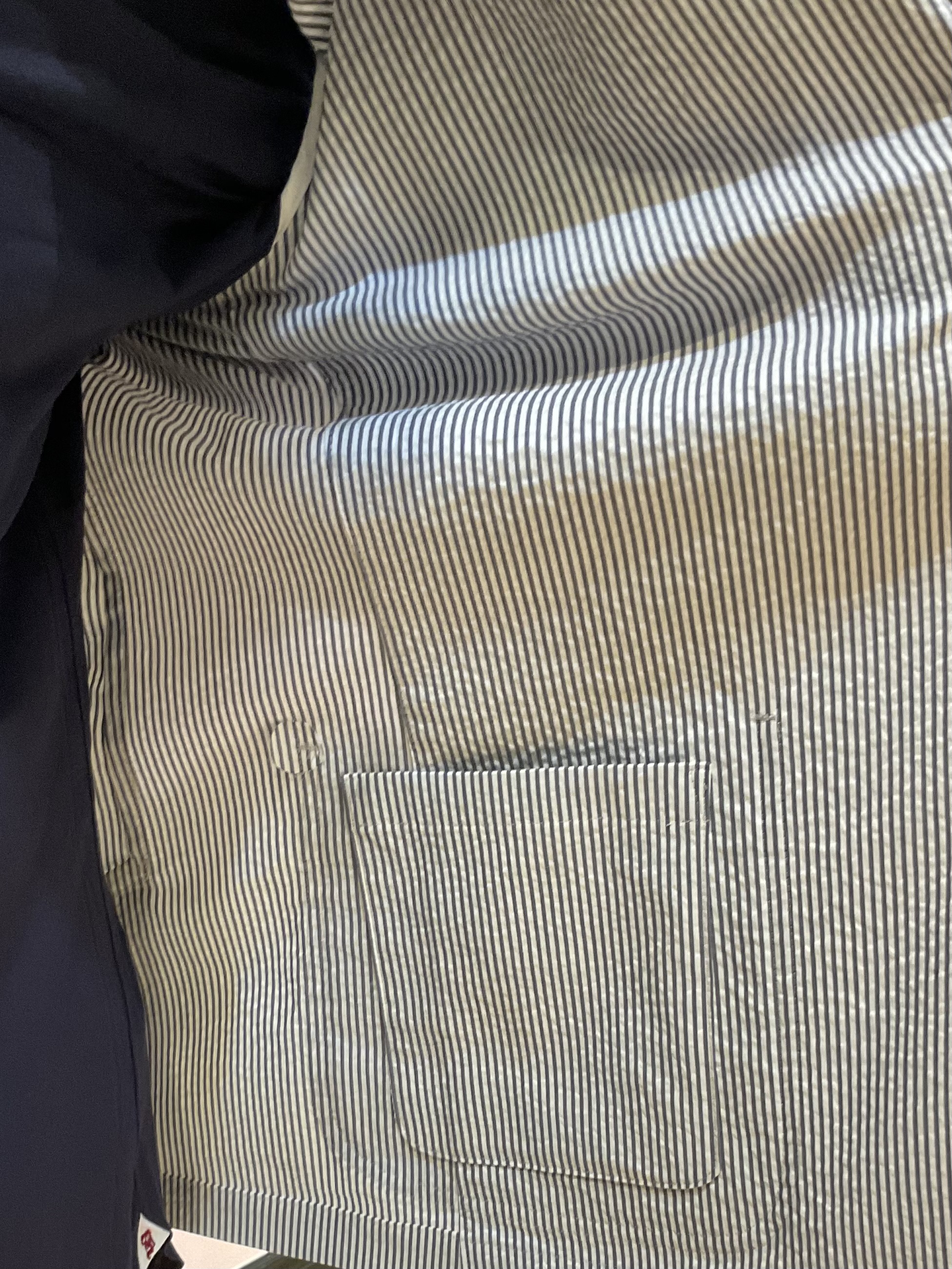 Nagaseさんの「DRESSTERIOR｜◆【吸湿速乾/セットアップ可/ウォッシャブル】COOLMAX シアサッカー サマージャケット」を使ったコーディネート
