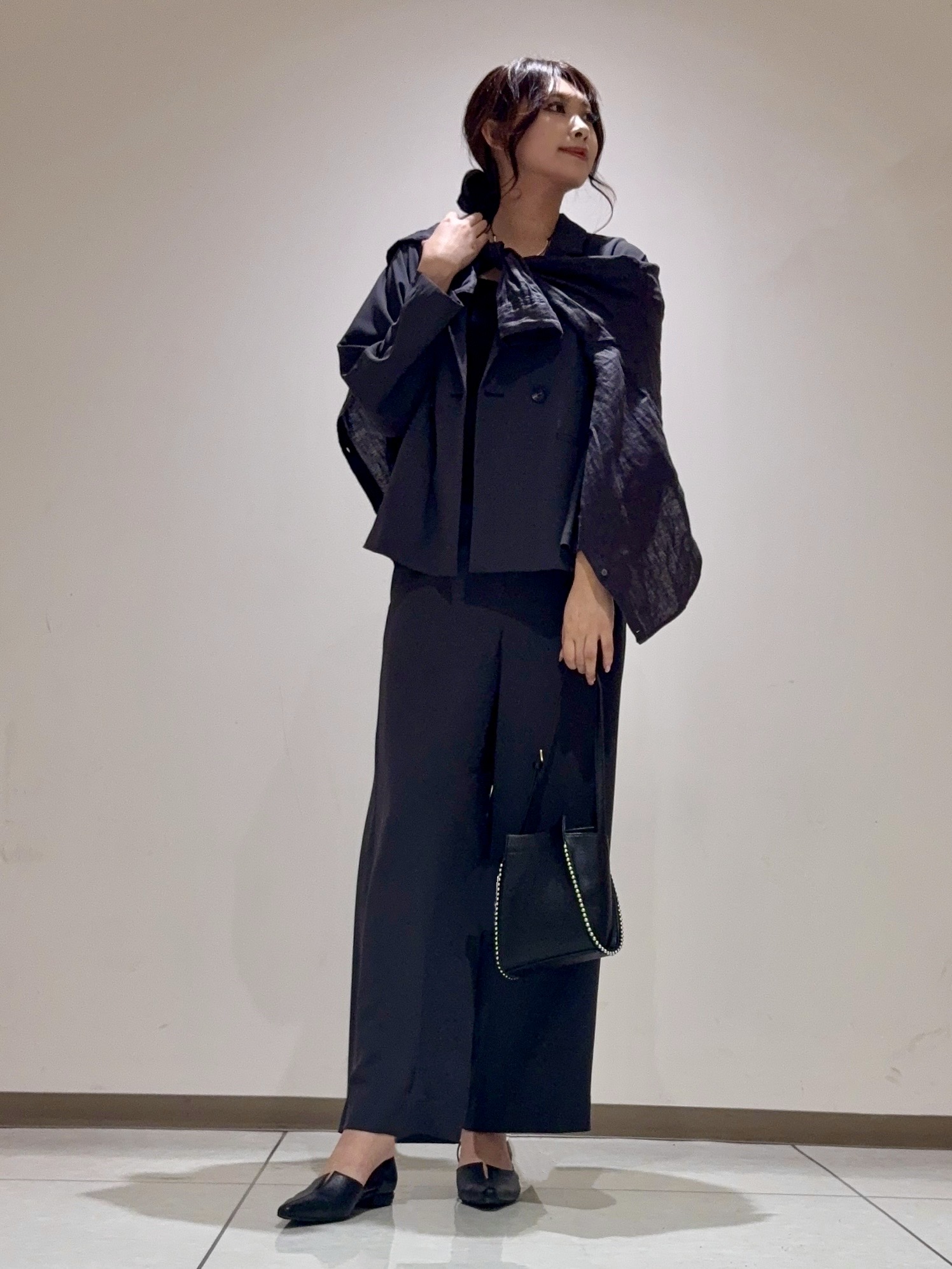 ayaさんの「INDIVI｜【接触冷感／透湿／着る日傘】ドルマンダブルジャケット」を使ったコーディネート