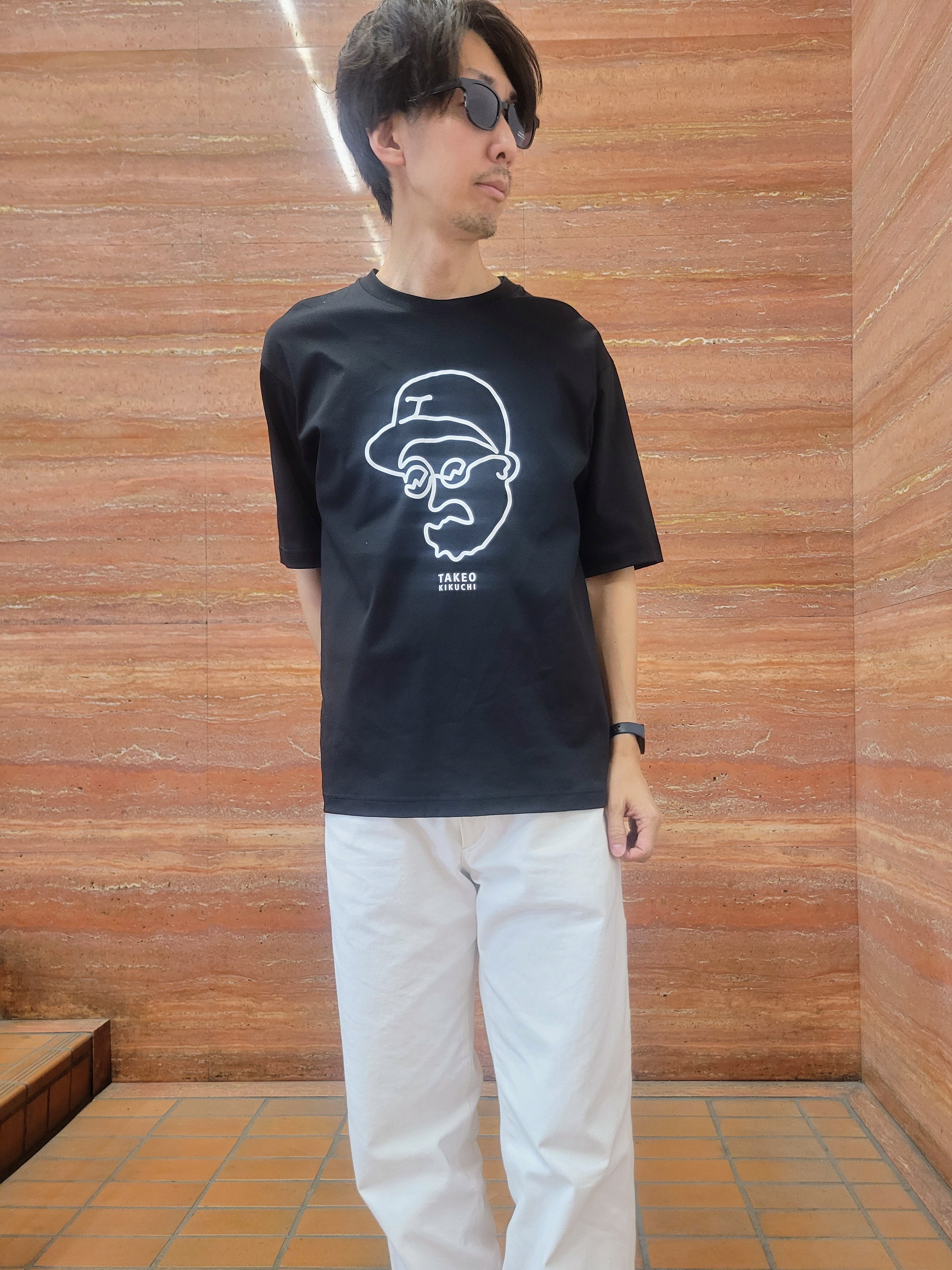piroyaさんの「TAKEO KIKUCHI｜【BOWLER HAT LABEL】アイスクリアコットン ワンストローク 半袖Tシャツ」を使ったコーディネート