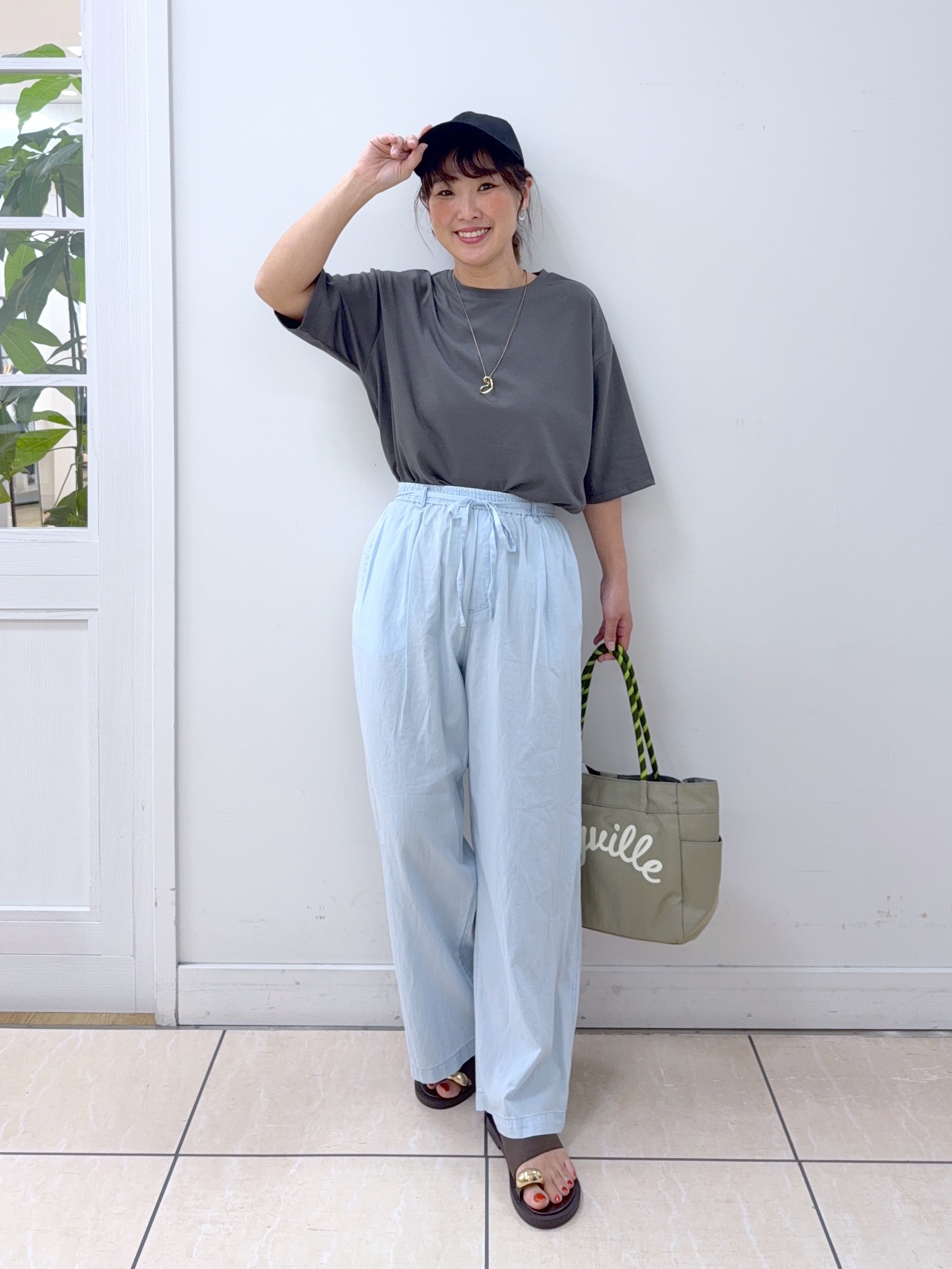 Osawaさんの「Dessin｜【ユニセックス】ロングブリムキャップ」を使ったコーディネート