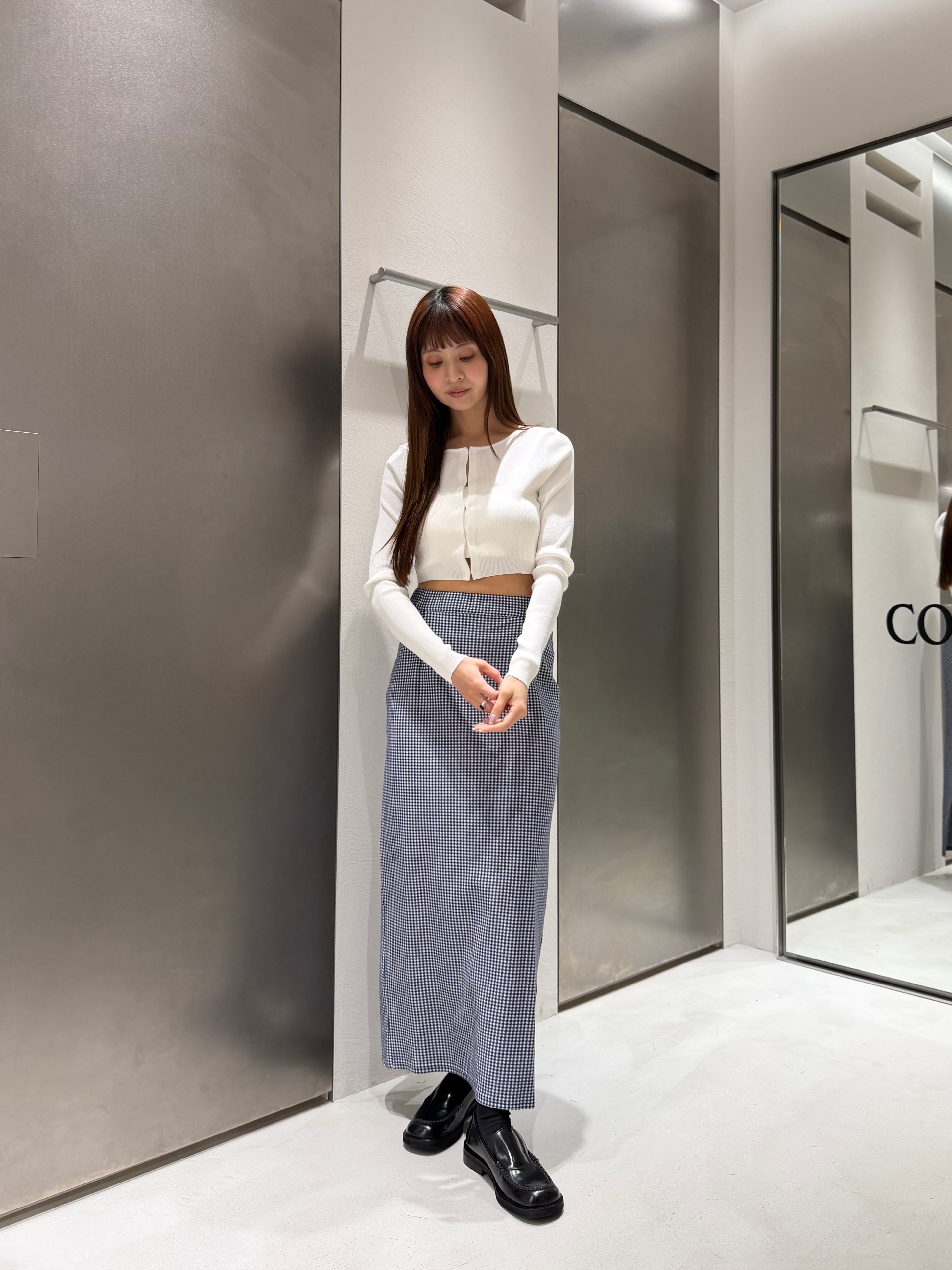 kanamiさんの「CODE A｜【Re】stretch hook cardigan」を使ったコーディネート