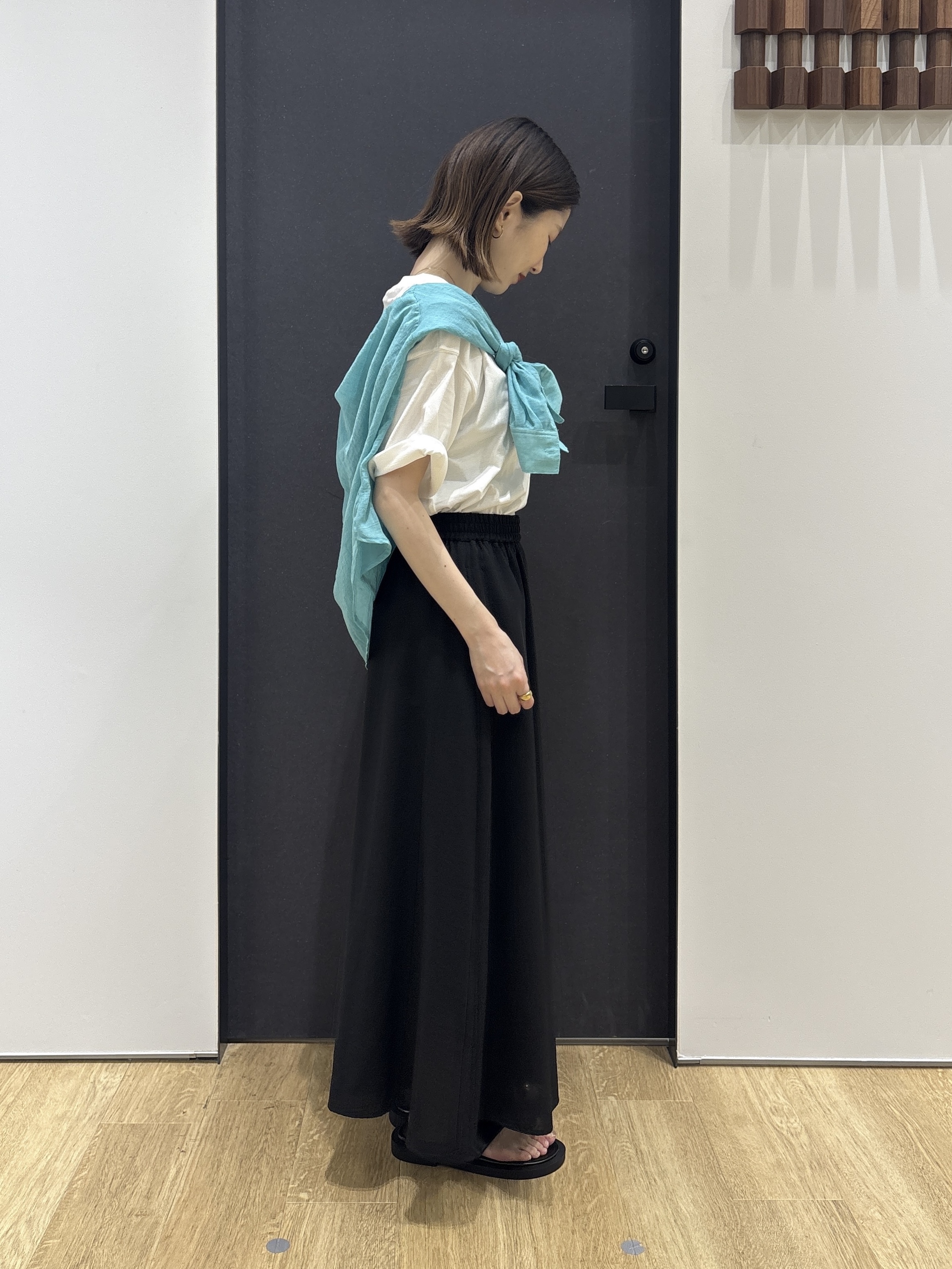 risaさんの「Dessin｜【洗える】オーガニックコットンロゴTシャツ」を使ったコーディネート
