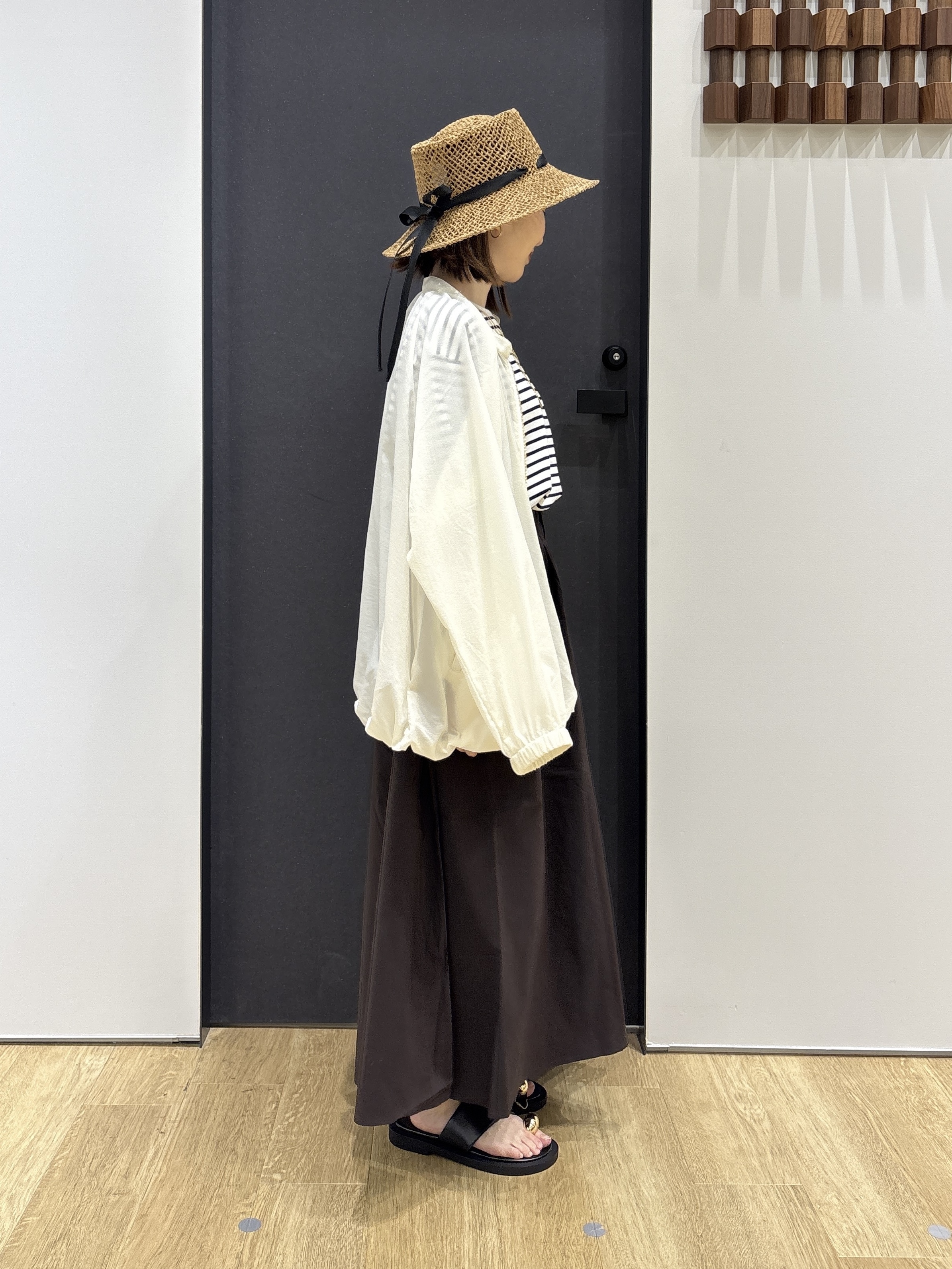 risaさんの「Dessin｜【洗える】シアーナイロンジップブルゾン」を使ったコーディネート