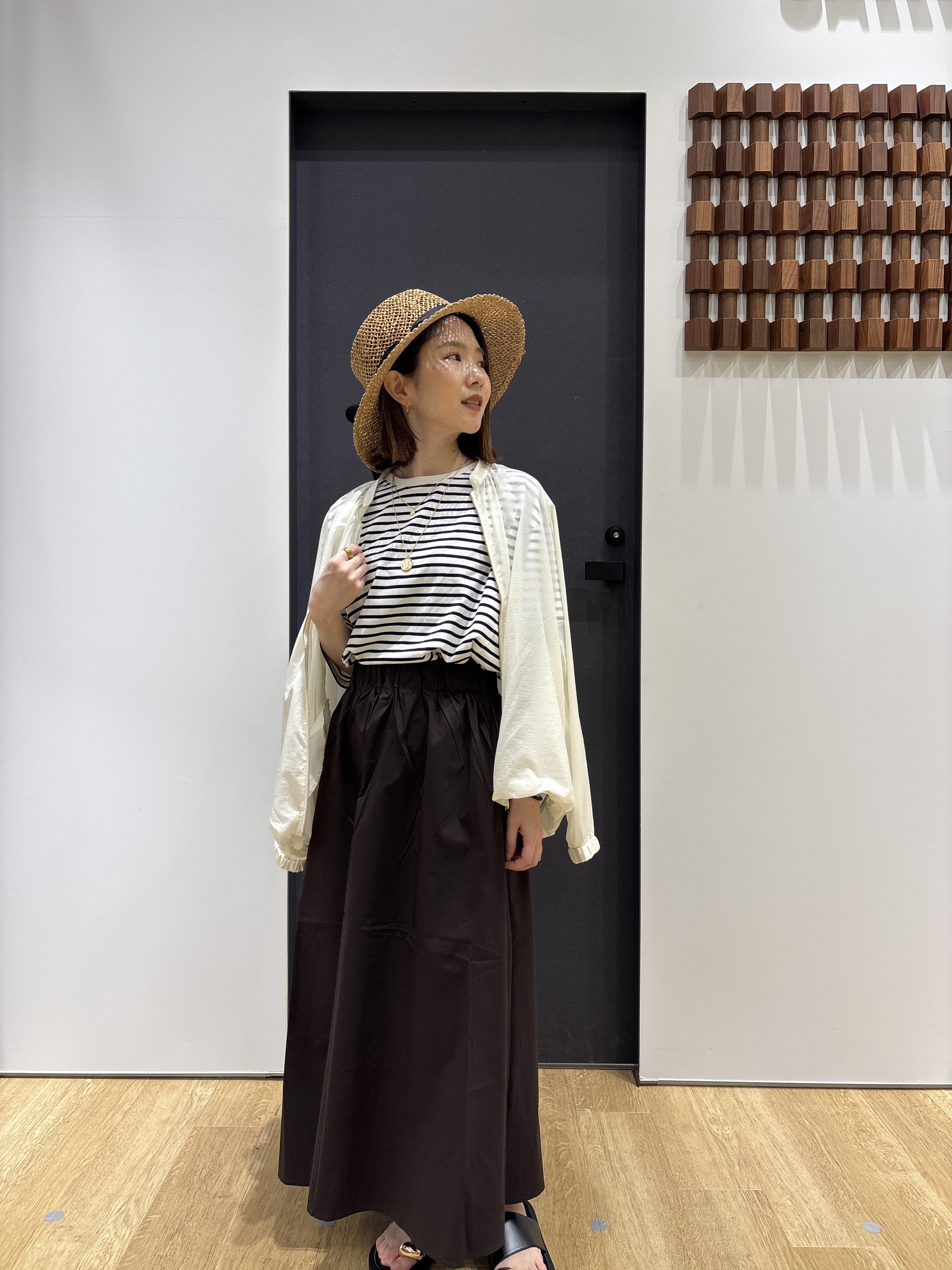 risaさんの「Dessin｜【洗える】シアーナイロンジップブルゾン」を使ったコーディネート