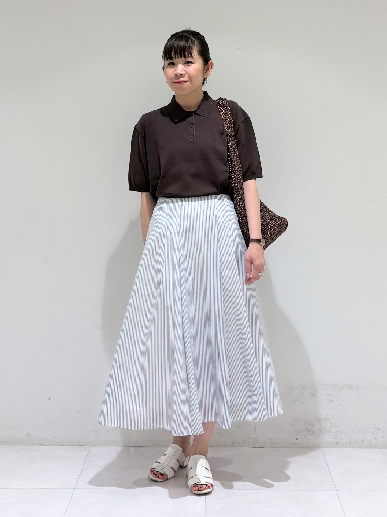 tsuyuさんの「INDIVI｜【接触冷感／透湿／着る日傘】ノーカラージャケット」を使ったコーディネート