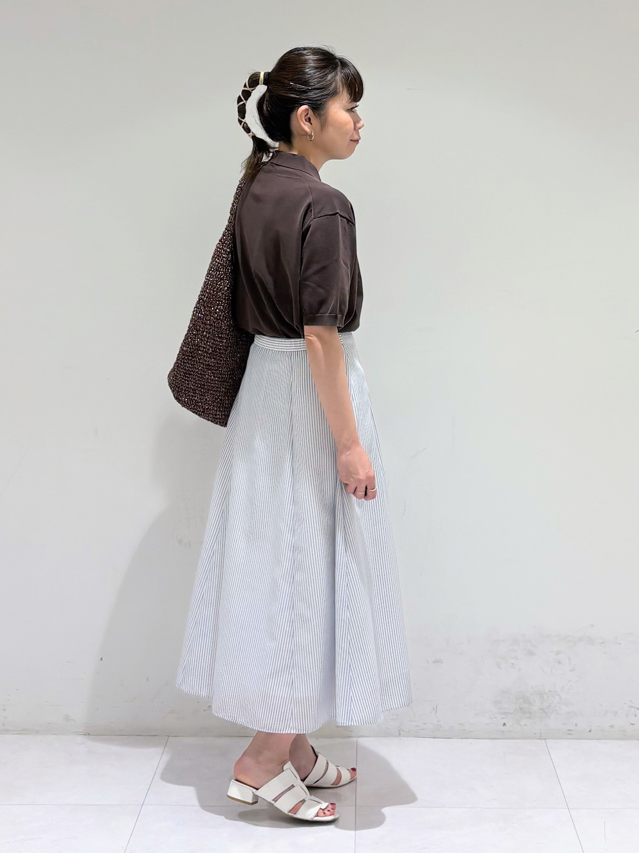 tsuyuさんの「INDIVI｜【接触冷感／透湿／着る日傘】ノーカラージャケット」を使ったコーディネート