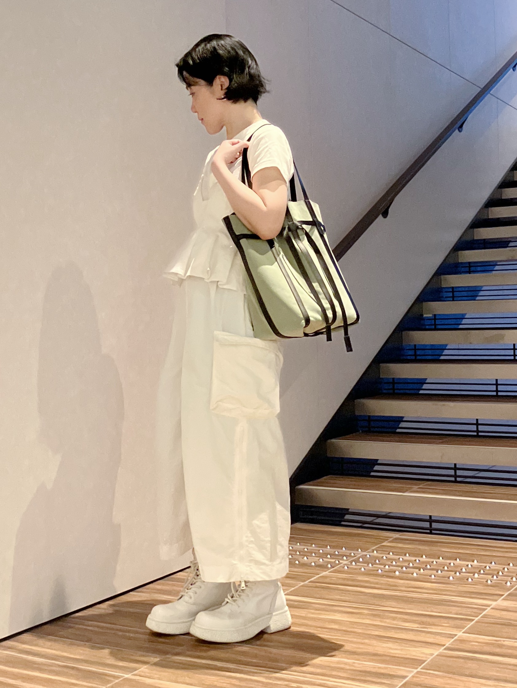 Cさんの「HIROKO HAYASHI｜PANIER CAMOSCIO（パニエ カモッショ）トートバッグ」を使ったコーディネート