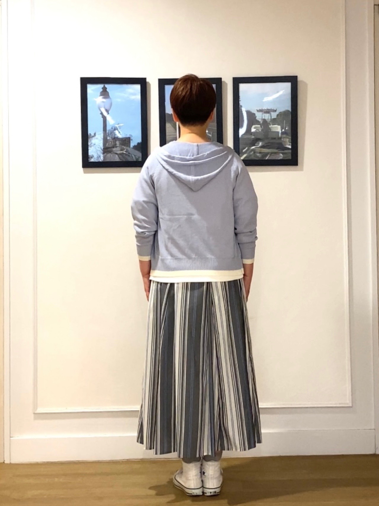 Hiroさんの「Dessin｜【洗える】リネン混フーデッドパーカー」を使ったコーディネート
