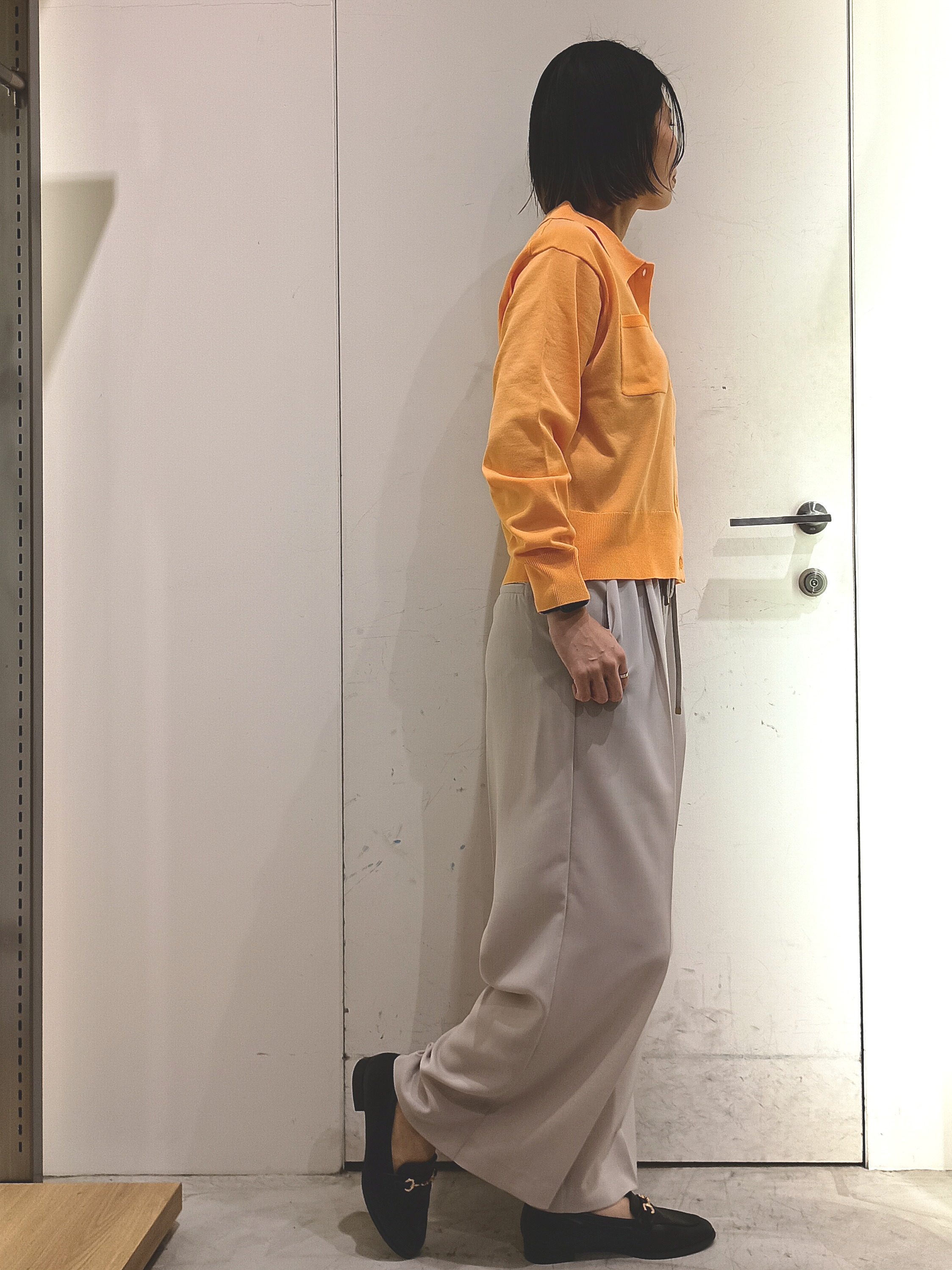 shinkoさんの「OPAQUE.CLIP｜ポロ衿ニットカーディガン【洗濯機OK】」を使ったコーディネート