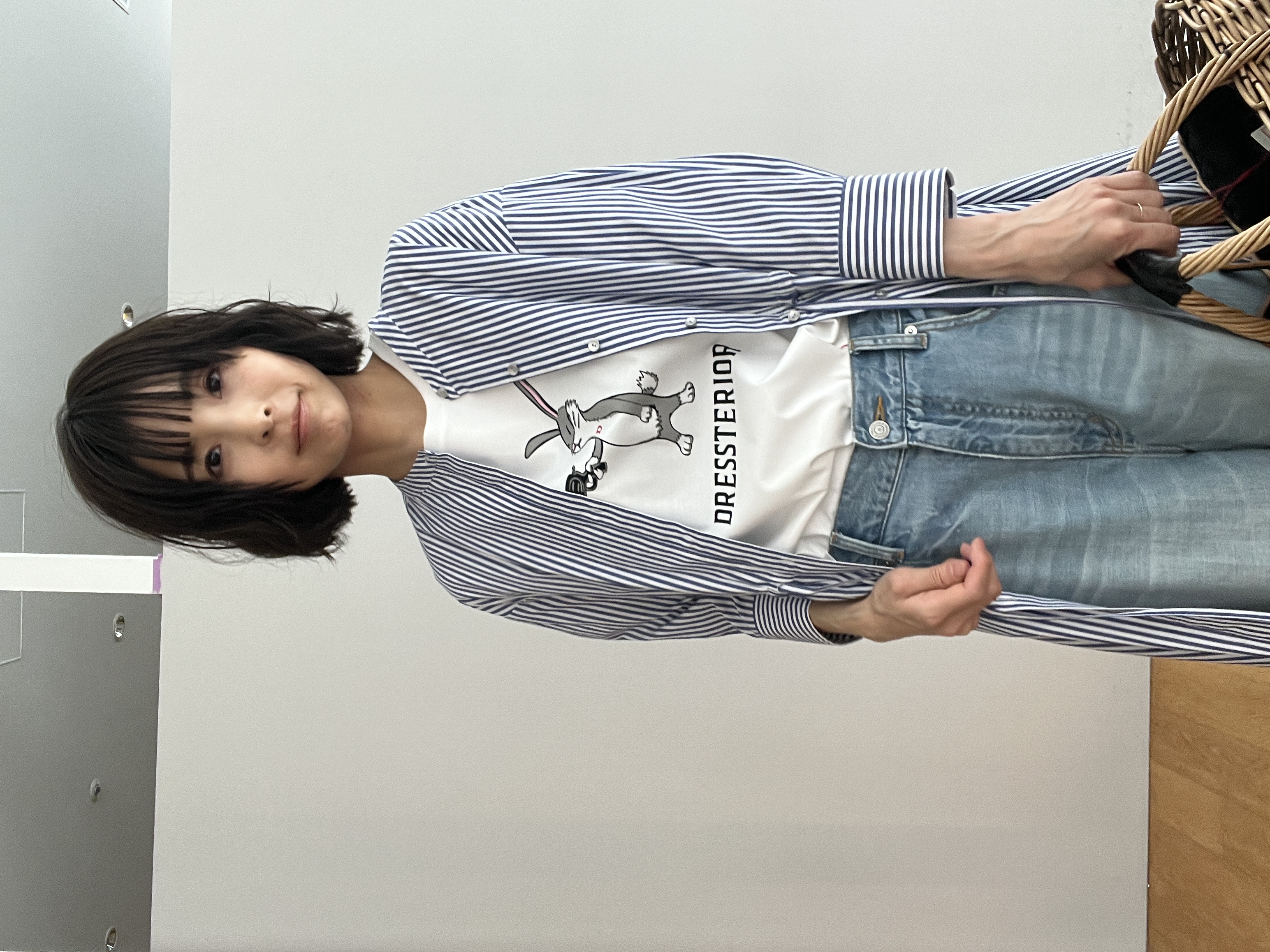 misaさんの「DRESSTERIOR｜【接触冷感／抗菌防臭／消臭】アイスクリアコットン ピストルラビットT」を使ったコーディネート