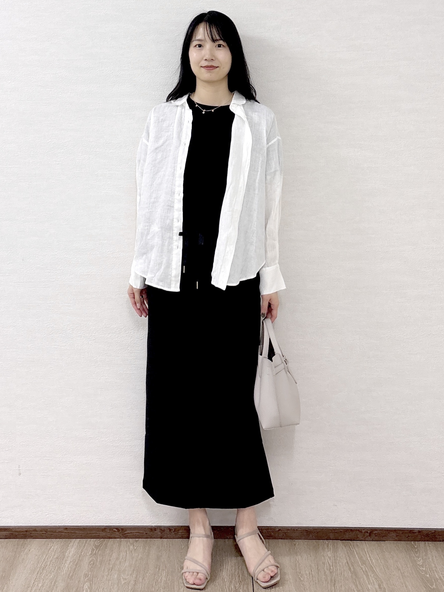 sachikoさんの「OPAQUE.CLIP｜フレンチリネンシャツ／カシュクール【洗濯機OK】《5col》」を使ったコーディネート