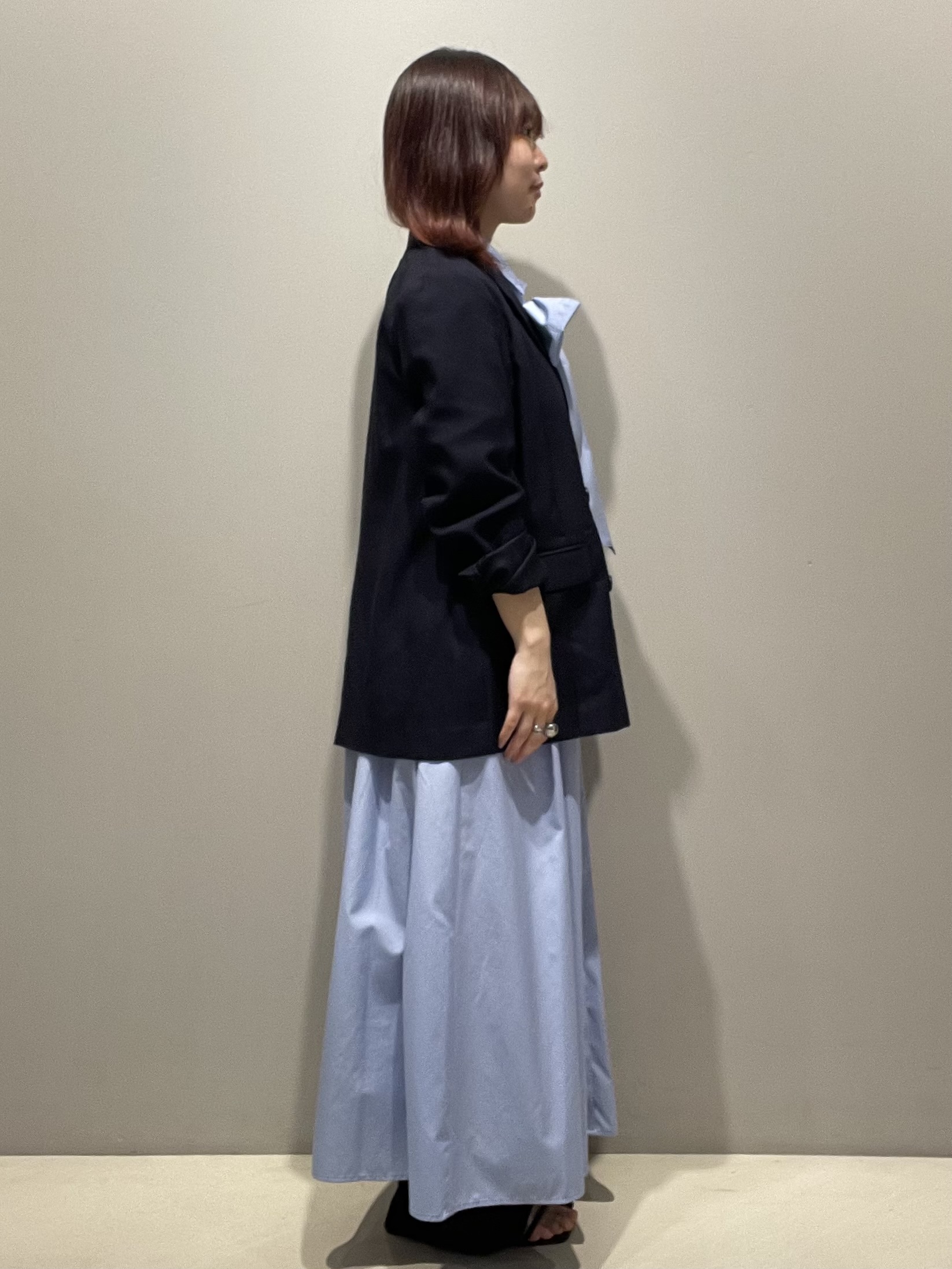 mikiさんの「OPAQUE.CLIP｜【UV／接触冷感】ダブルブレストジャケット《防シワ加工／洗える》」を使ったコーディネート