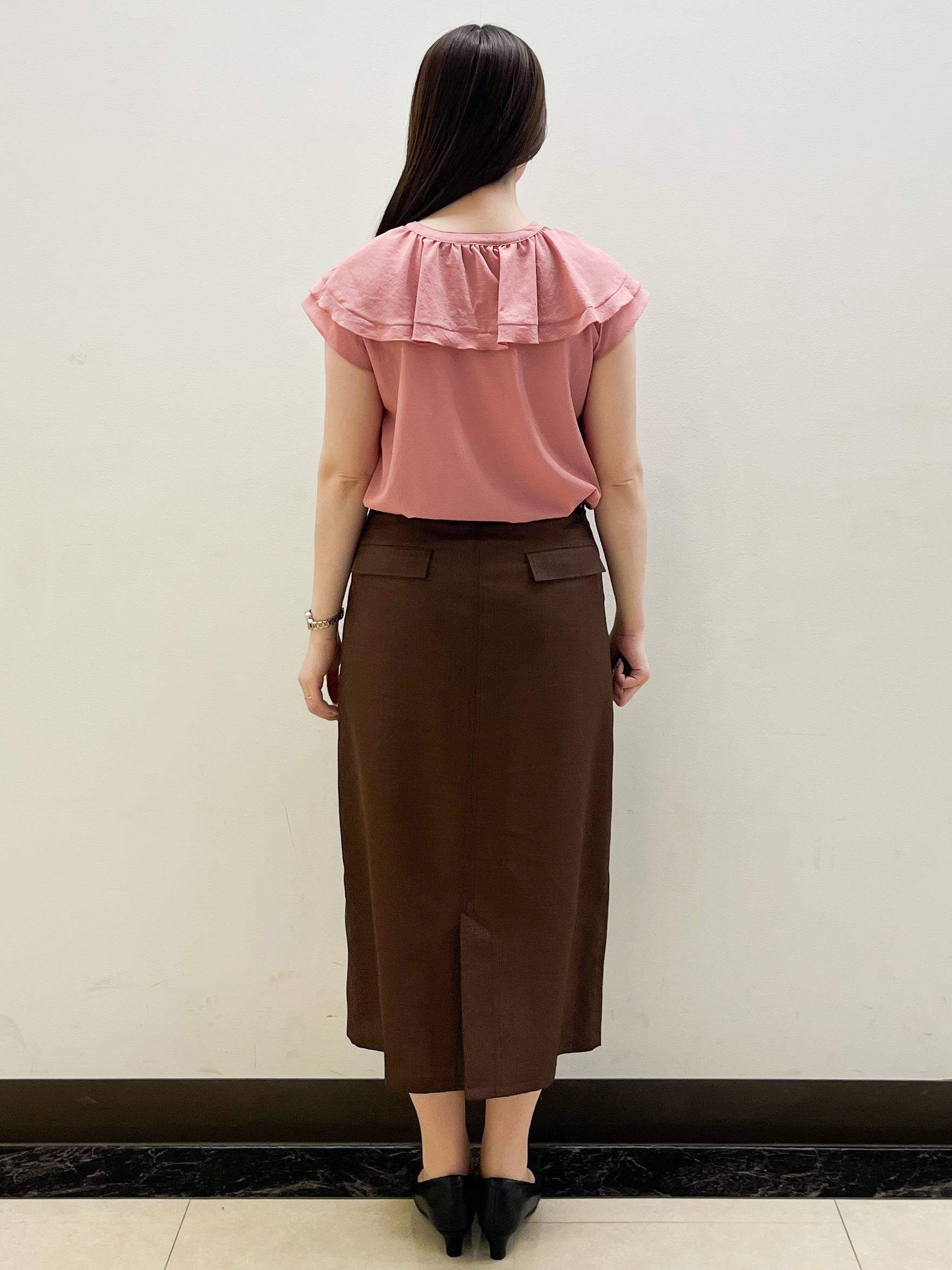 mikikoさんの「Reflect｜【マシンウォッシャブル】フリルブラウス」を使ったコーディネート