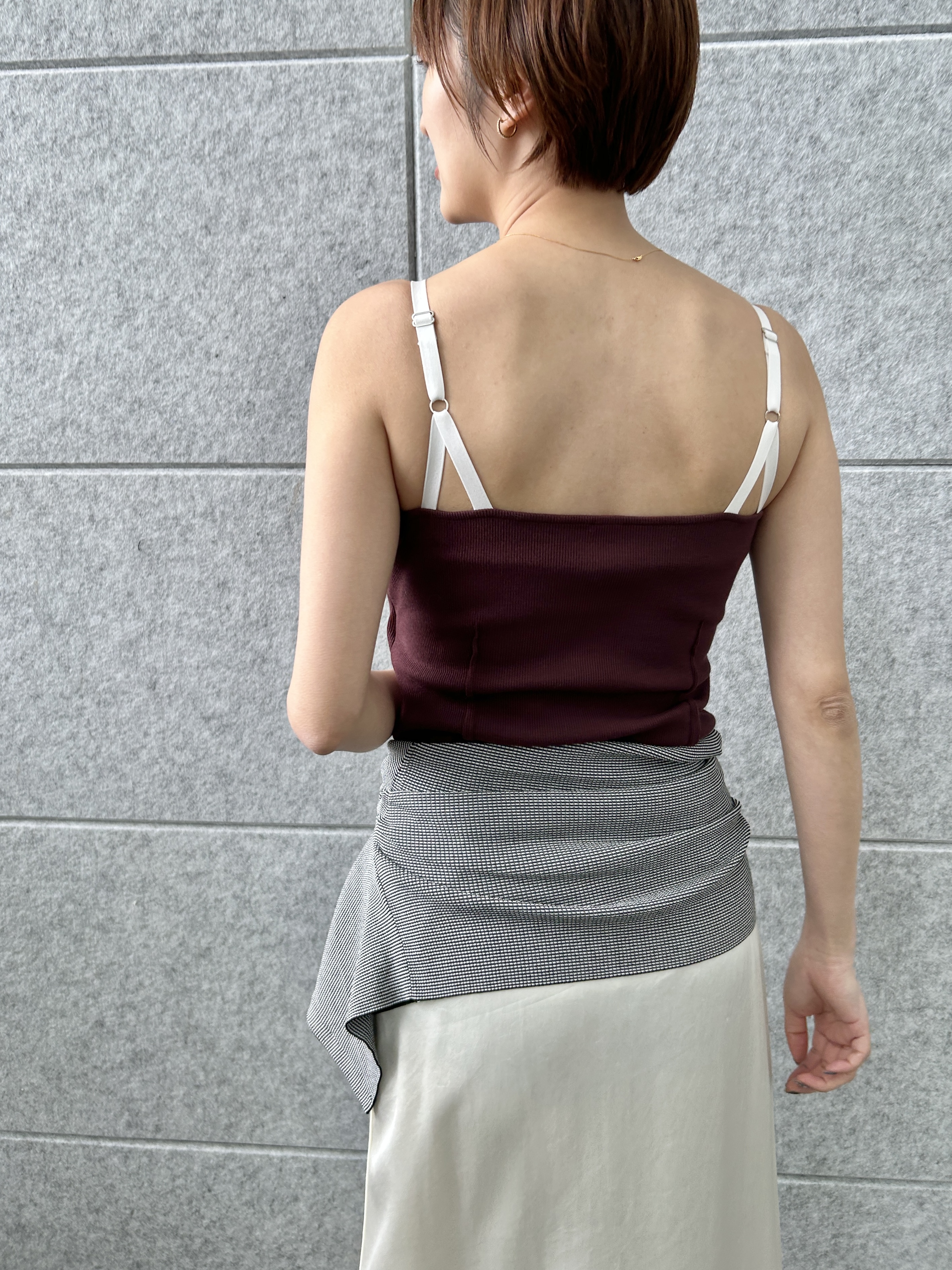 harunaさんの「CODE A｜【Cup-in】edge line camisole」を使ったコーディネート