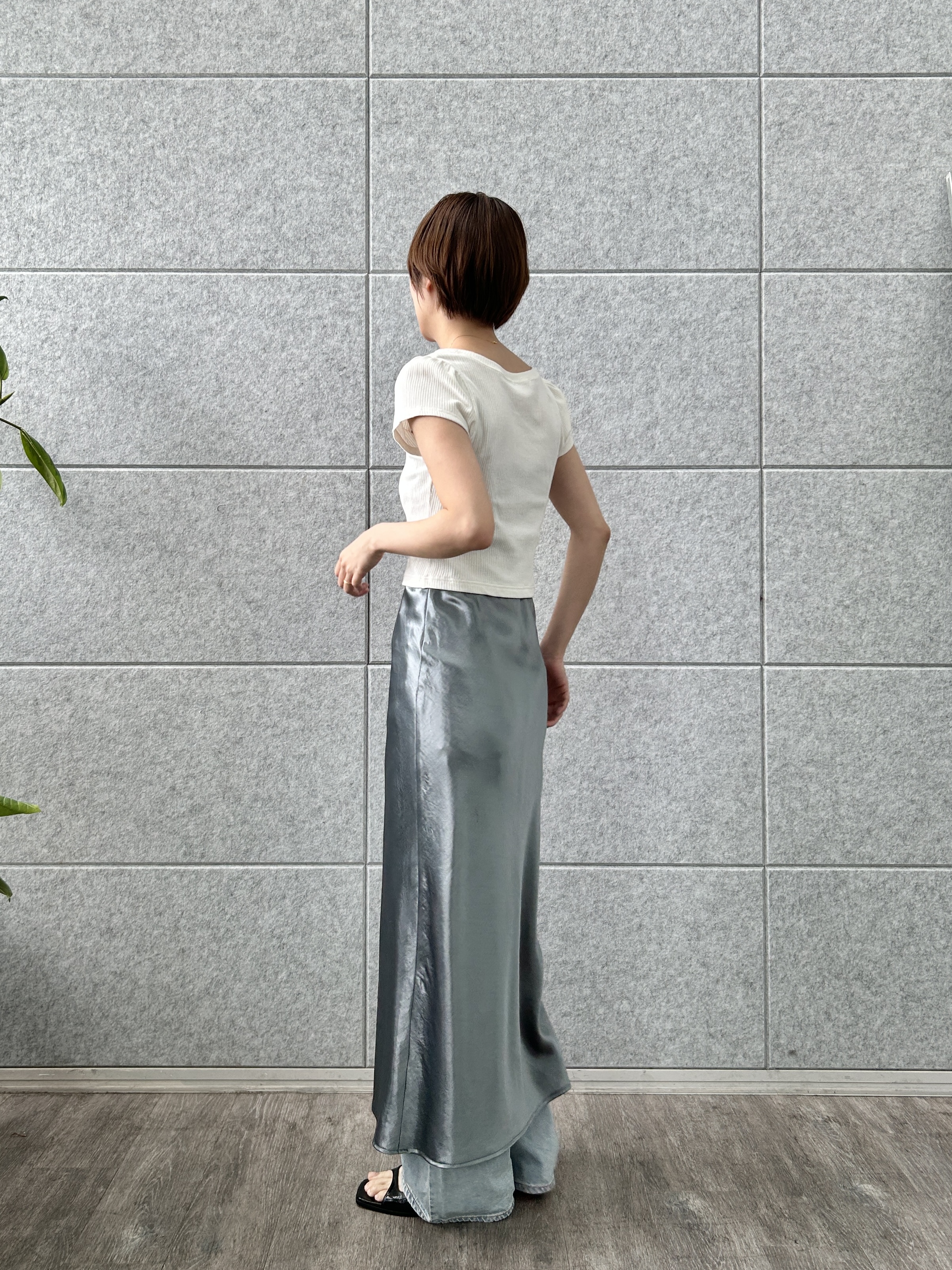 harunaさんの「CODE A｜M everyday rib button tee」を使ったコーディネート