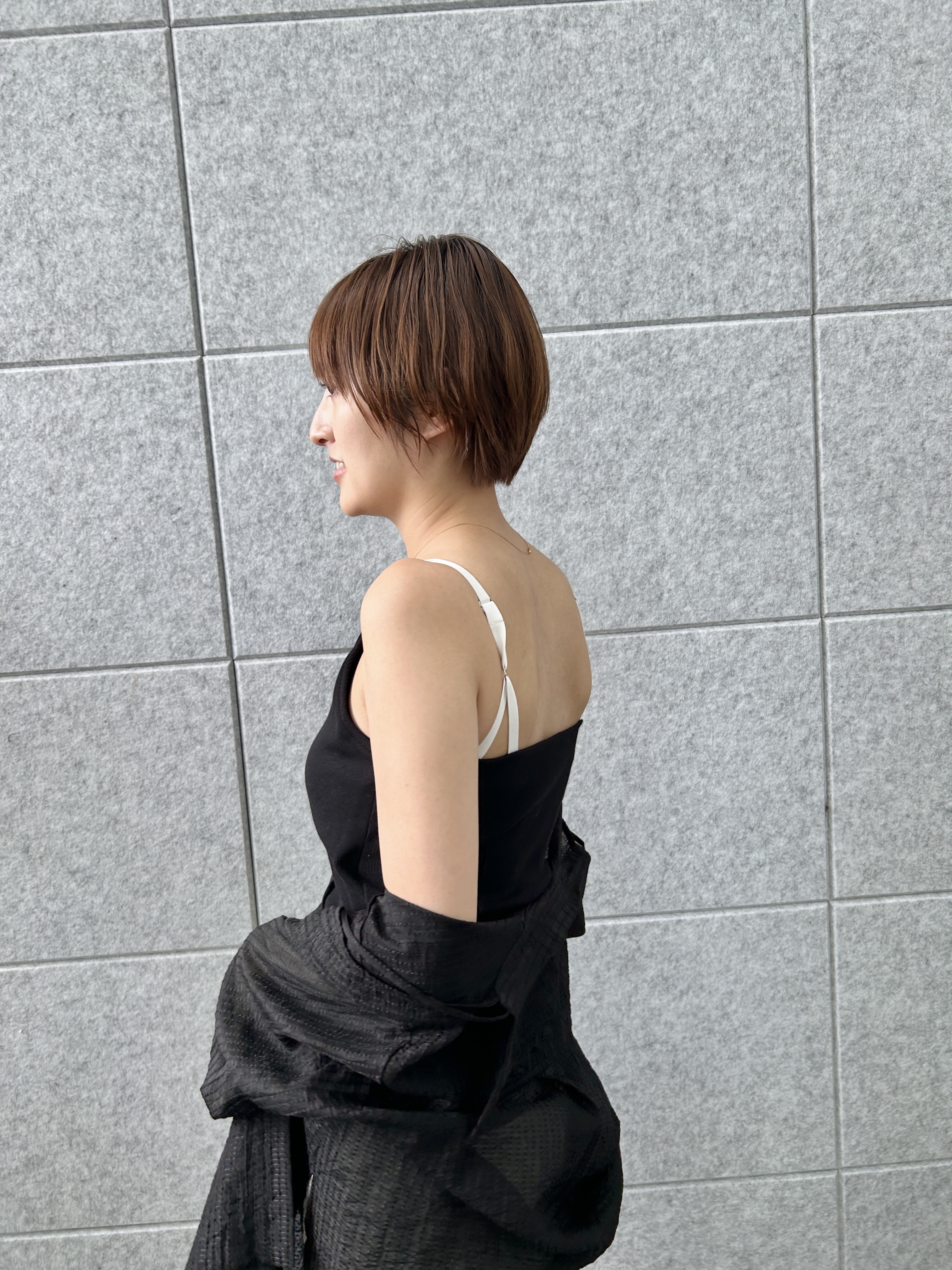 harunaさんの「CODE A｜【Cup-in】edge line camisole」を使ったコーディネート